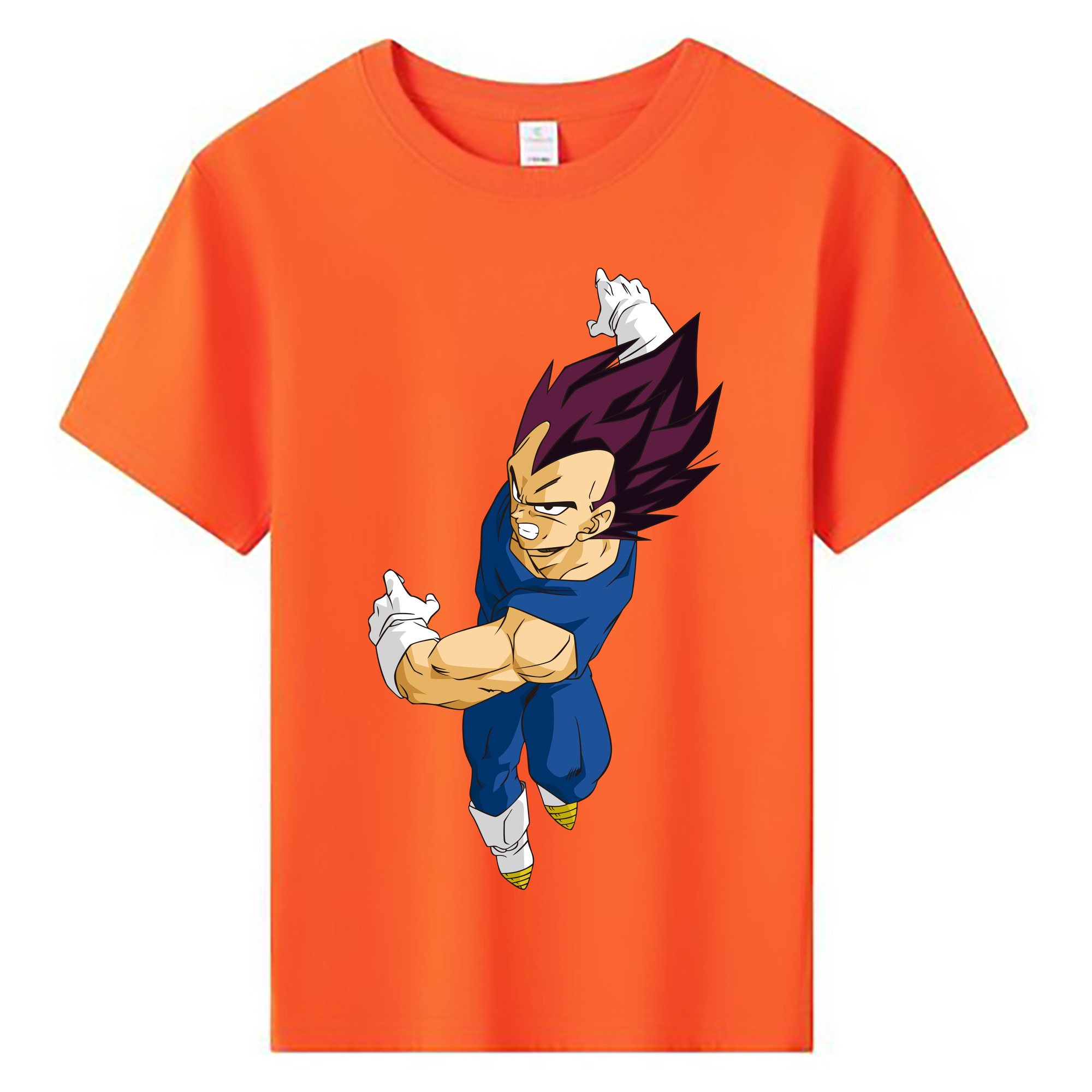 （画像用） ドラゴンボール ベジータ四世（Bejīta Yonsei）DRAGON BALL Vegeta IV 綿100％キッズTシャツ（フロントプリント）