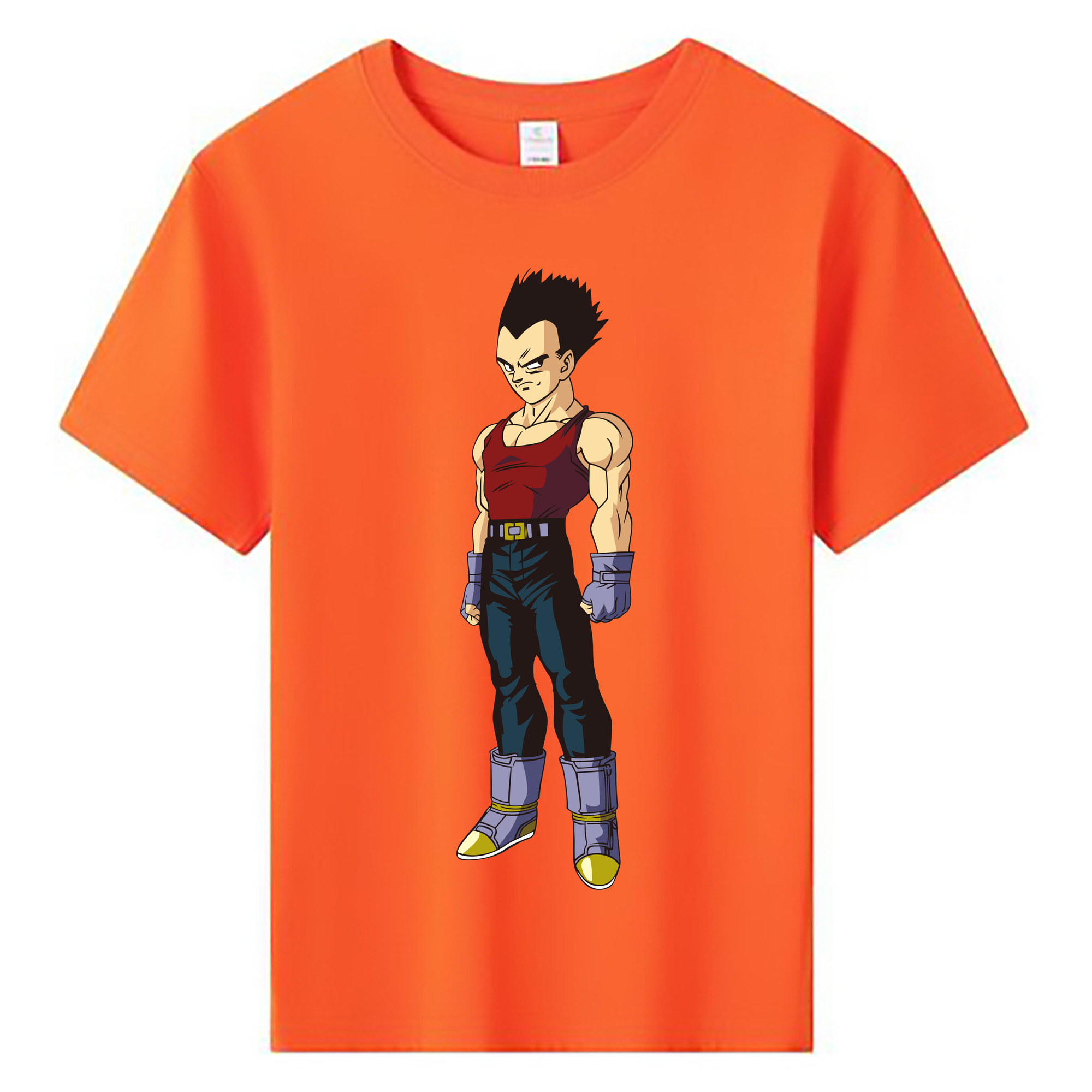 （画像用） ドラゴンボール ベジータ四世（Bejīta Yonsei）DRAGON BALL Vegeta IV 綿100％キッズTシャツ（フロントプリント）