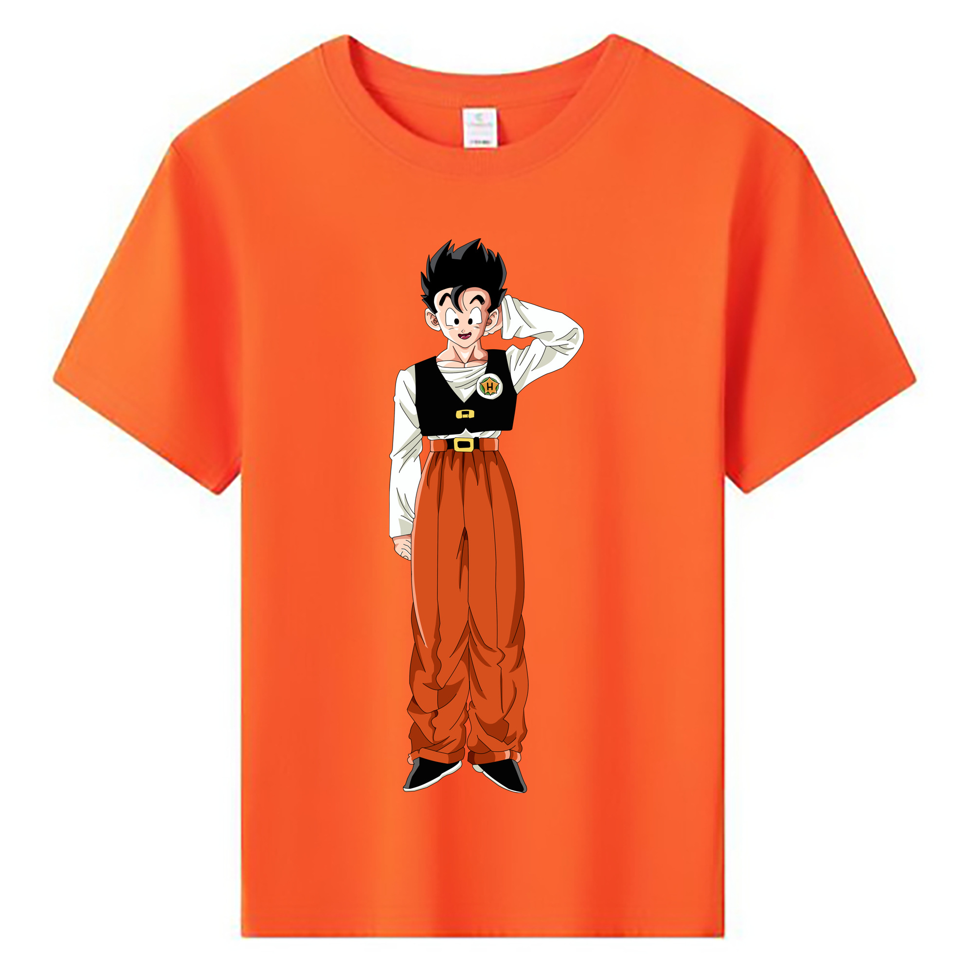 （画像用） ドラゴンボール 孫 悟飯（そんごはん）DRAGON BALL Son Gohan 綿100％キッズTシャツ（フロントプリント）
