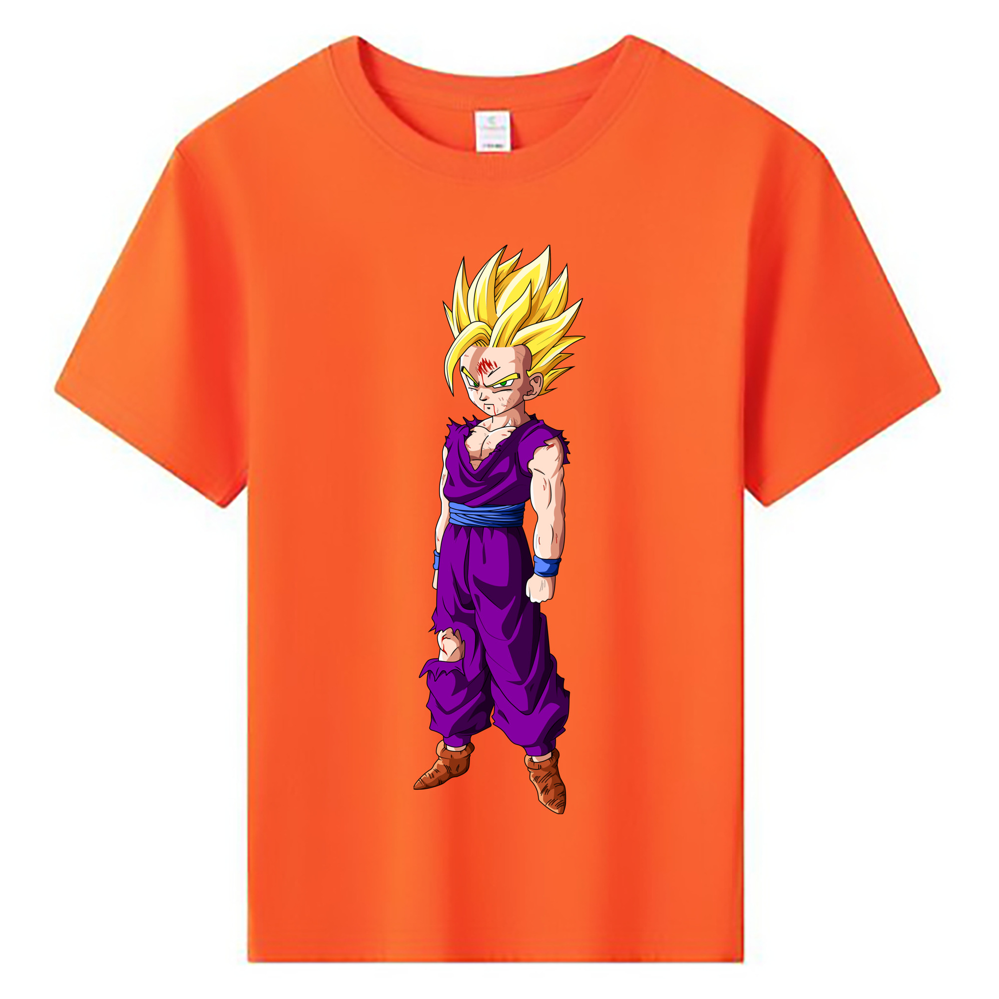 （画像用） ドラゴンボール 孫 悟飯（そんごはん）DRAGON BALL Son Gohan 綿100％キッズTシャツ（フロントプリント）