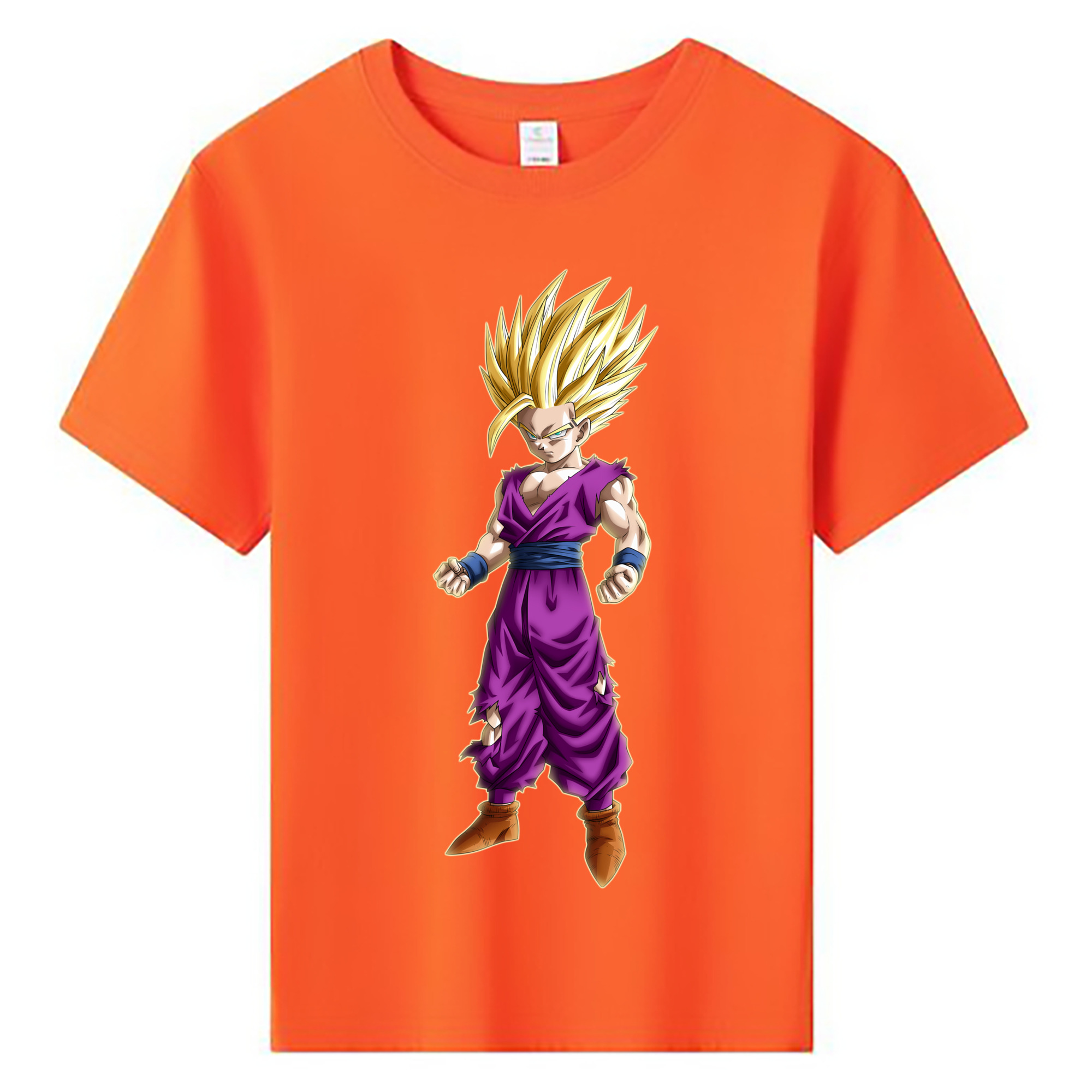 （画像用） ドラゴンボール 孫 悟飯（そんごはん）DRAGON BALL Son Gohan 綿100％キッズTシャツ（フロントプリント）