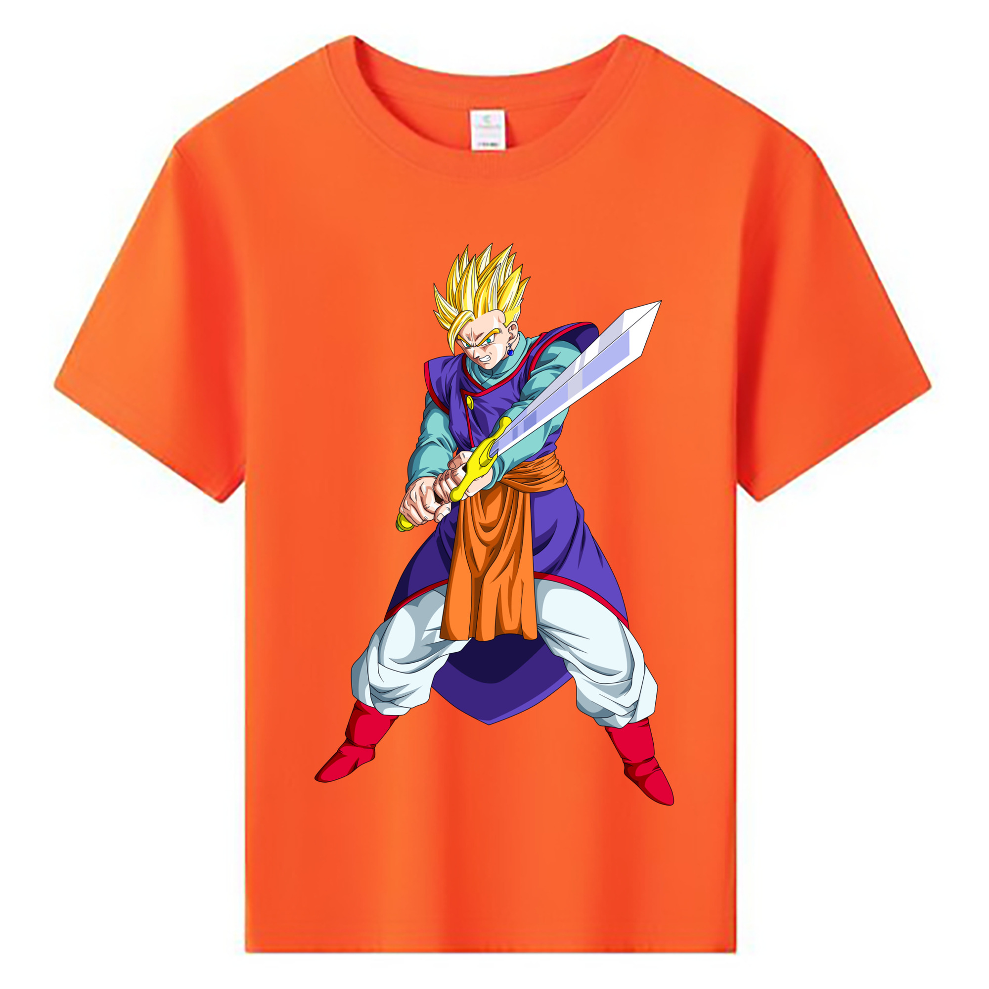 （画像用） ドラゴンボール 孫 悟飯（そんごはん）DRAGON BALL Son Gohan 綿100％キッズTシャツ（フロントプリント）