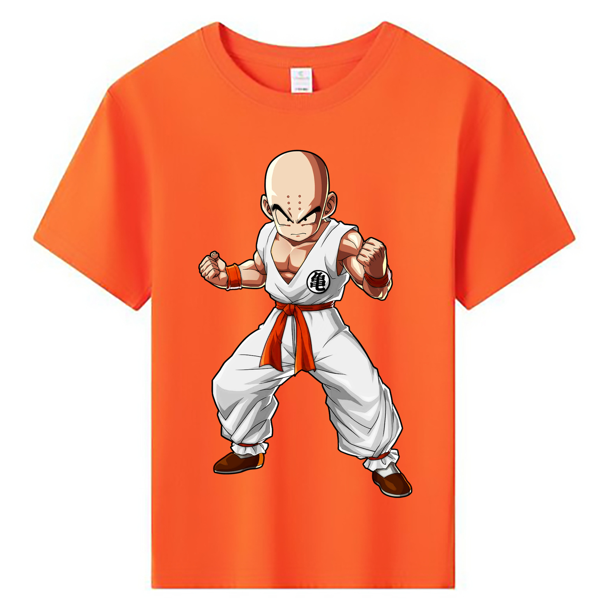 （画像用） ドラゴンボール クリリン DRAGON BALL krillin 綿100％キッズTシャツ（フロントプリント）