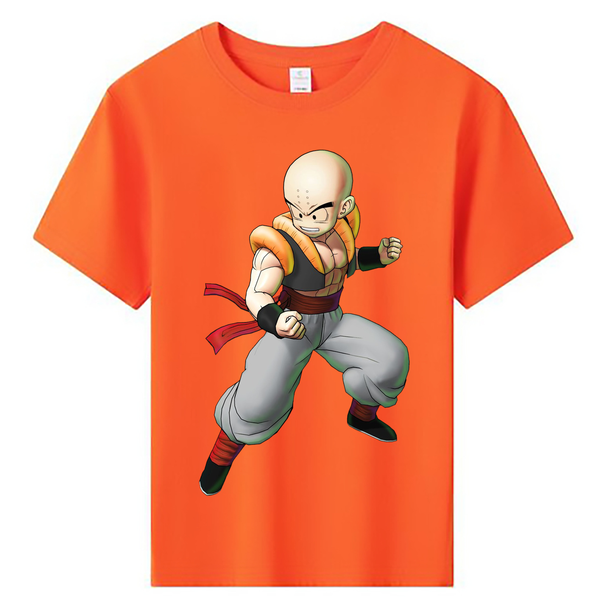 （画像用） ドラゴンボール クリリン DRAGON BALL krillin 綿100％キッズTシャツ（フロントプリント）
