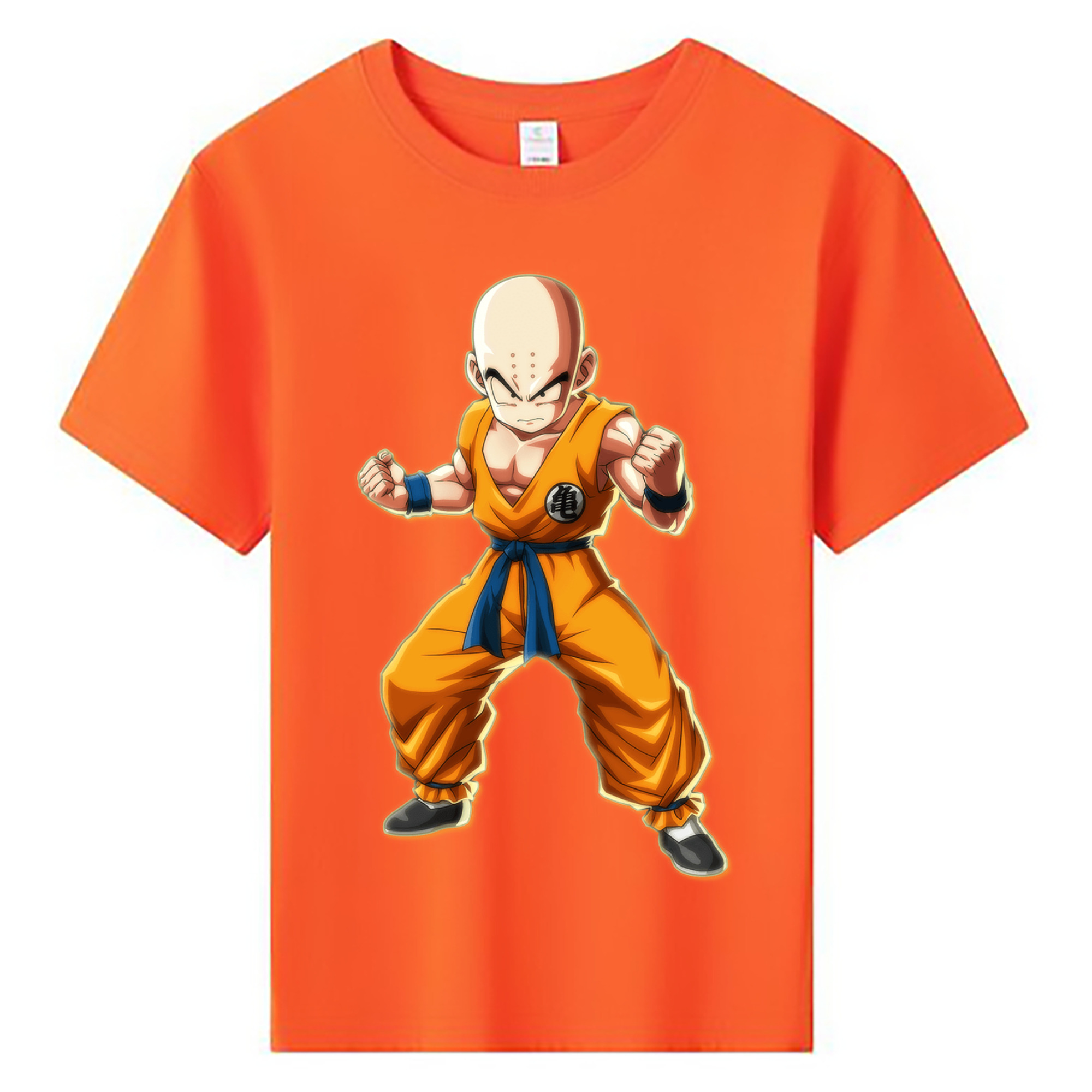 （画像用） ドラゴンボール クリリン DRAGON BALL krillin 綿100％キッズTシャツ（フロントプリント）