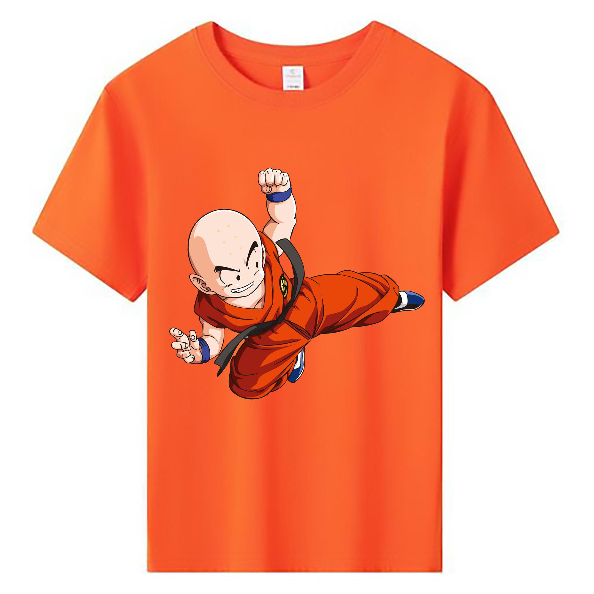 （画像用） ドラゴンボール クリリン DRAGON BALL krillin 綿100％キッズTシャツ（フロントプリント）