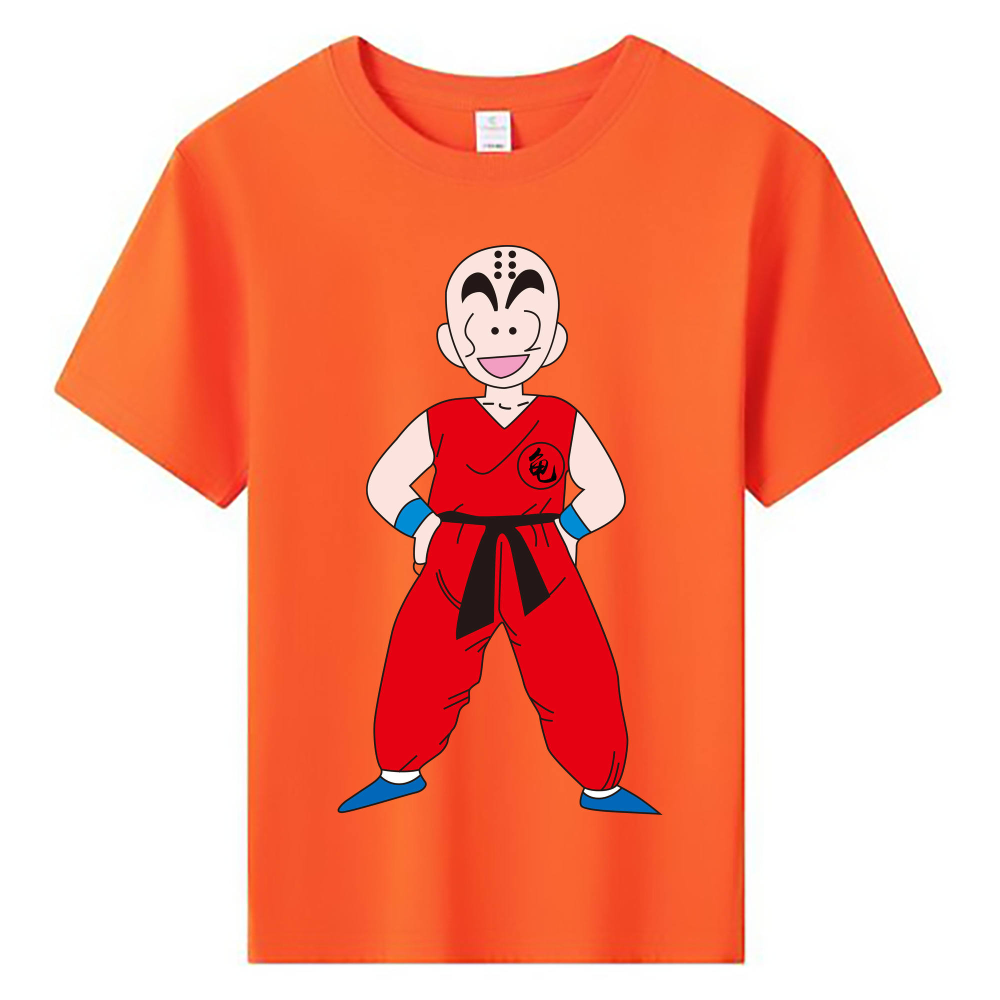 （画像用） ドラゴンボール クリリン DRAGON BALL krillin 綿100％キッズTシャツ（フロントプリント）