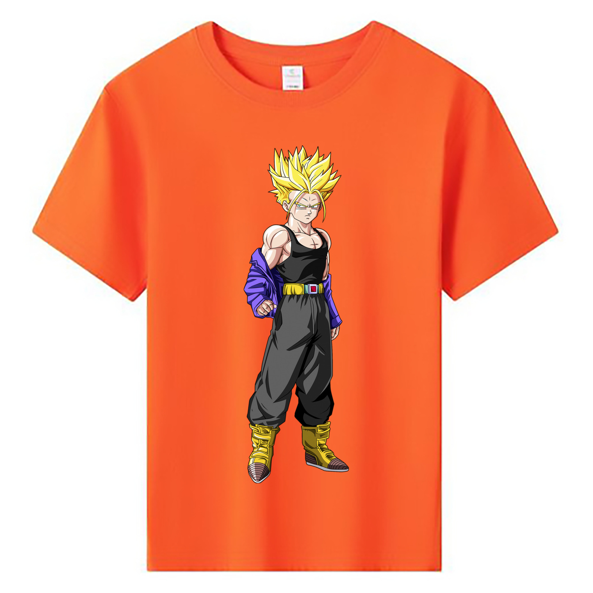 （画像用） ドラゴンボール トランクス（Torankusu）DRAGON BALL Trunks 綿100％キッズTシャツ（フロントプリント）