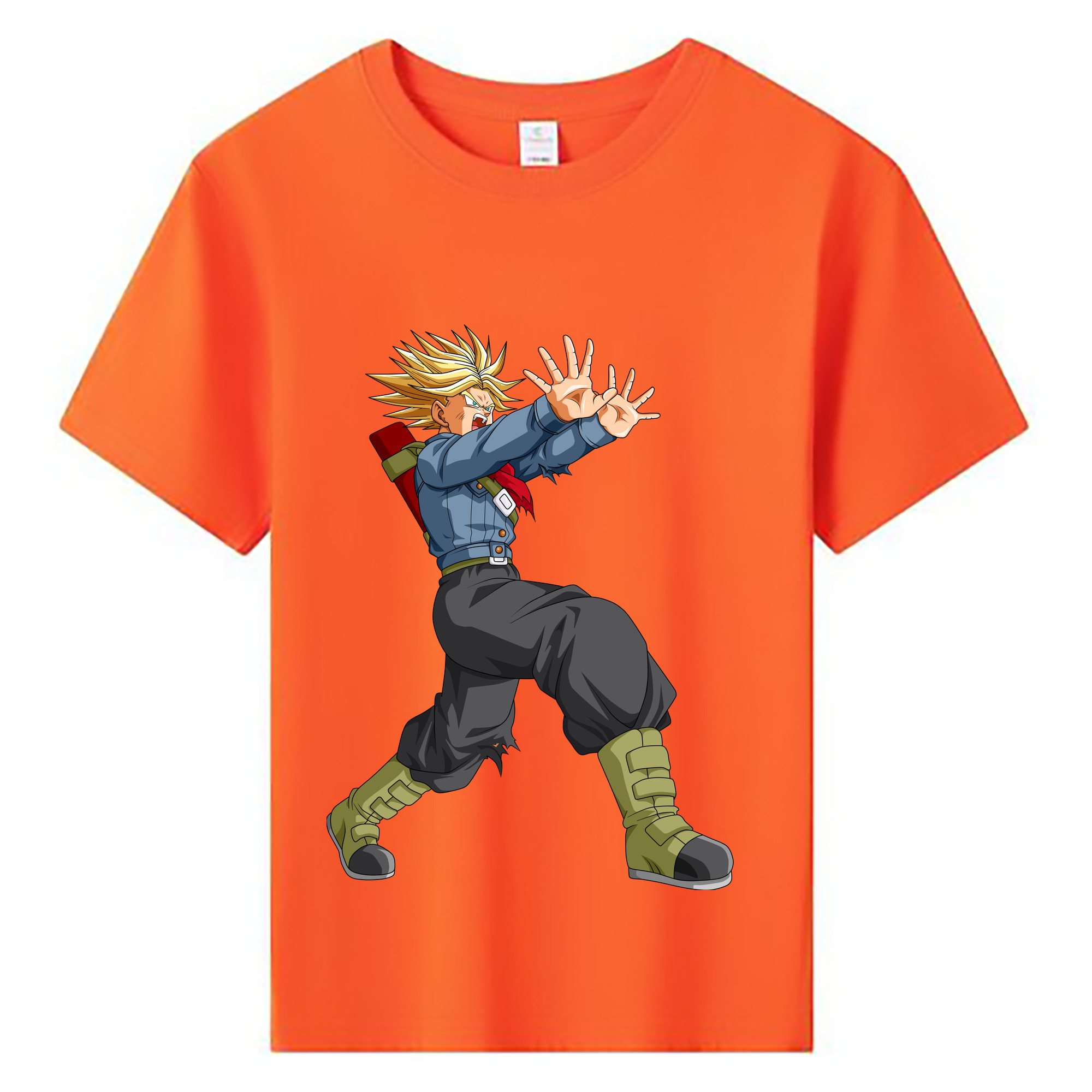 （画像用） ドラゴンボール トランクス（Torankusu）DRAGON BALL Trunks 綿100％キッズTシャツ（フロントプリント）