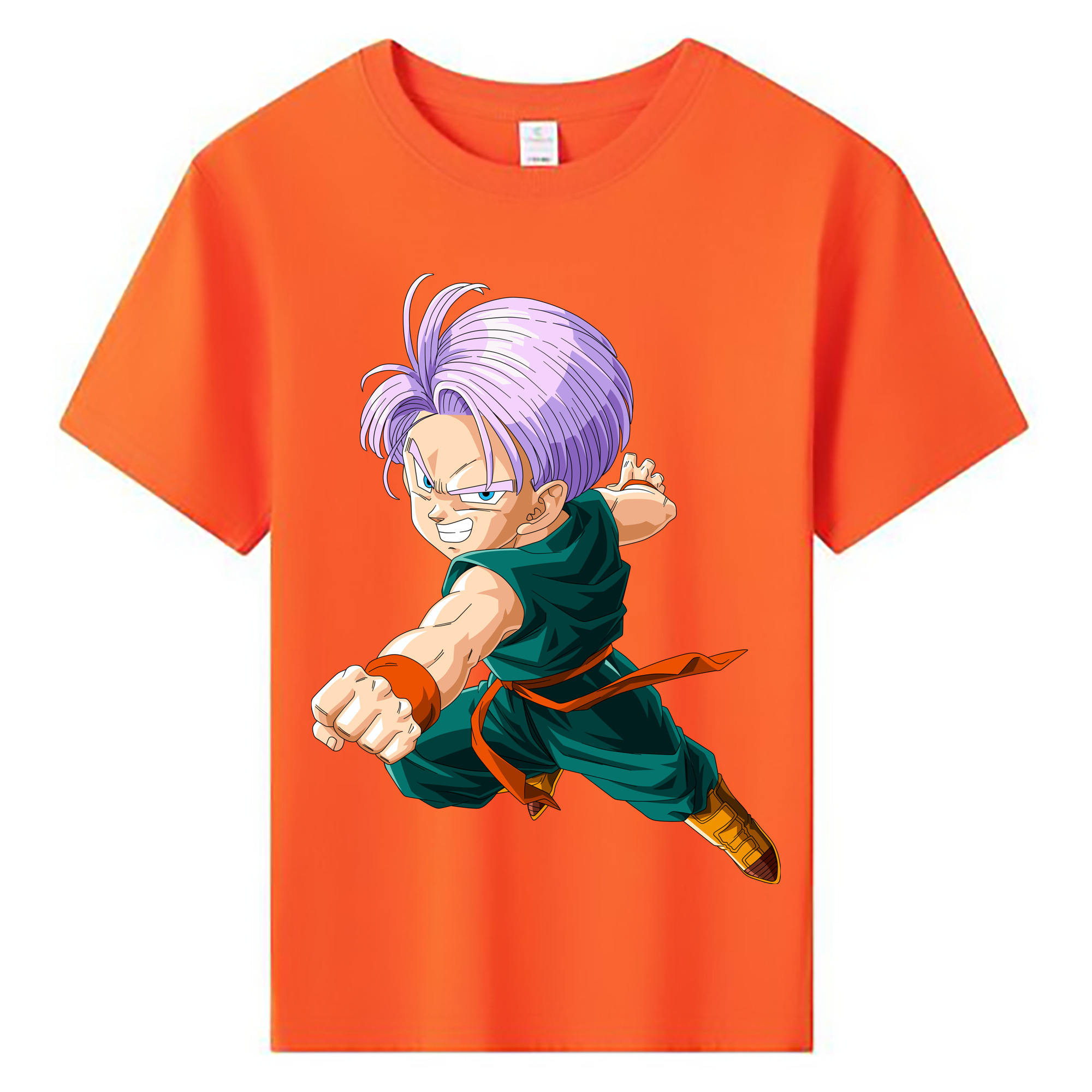 （画像用） ドラゴンボール トランクス（Torankusu）DRAGON BALL Trunks 綿100％キッズTシャツ（フロントプリント）