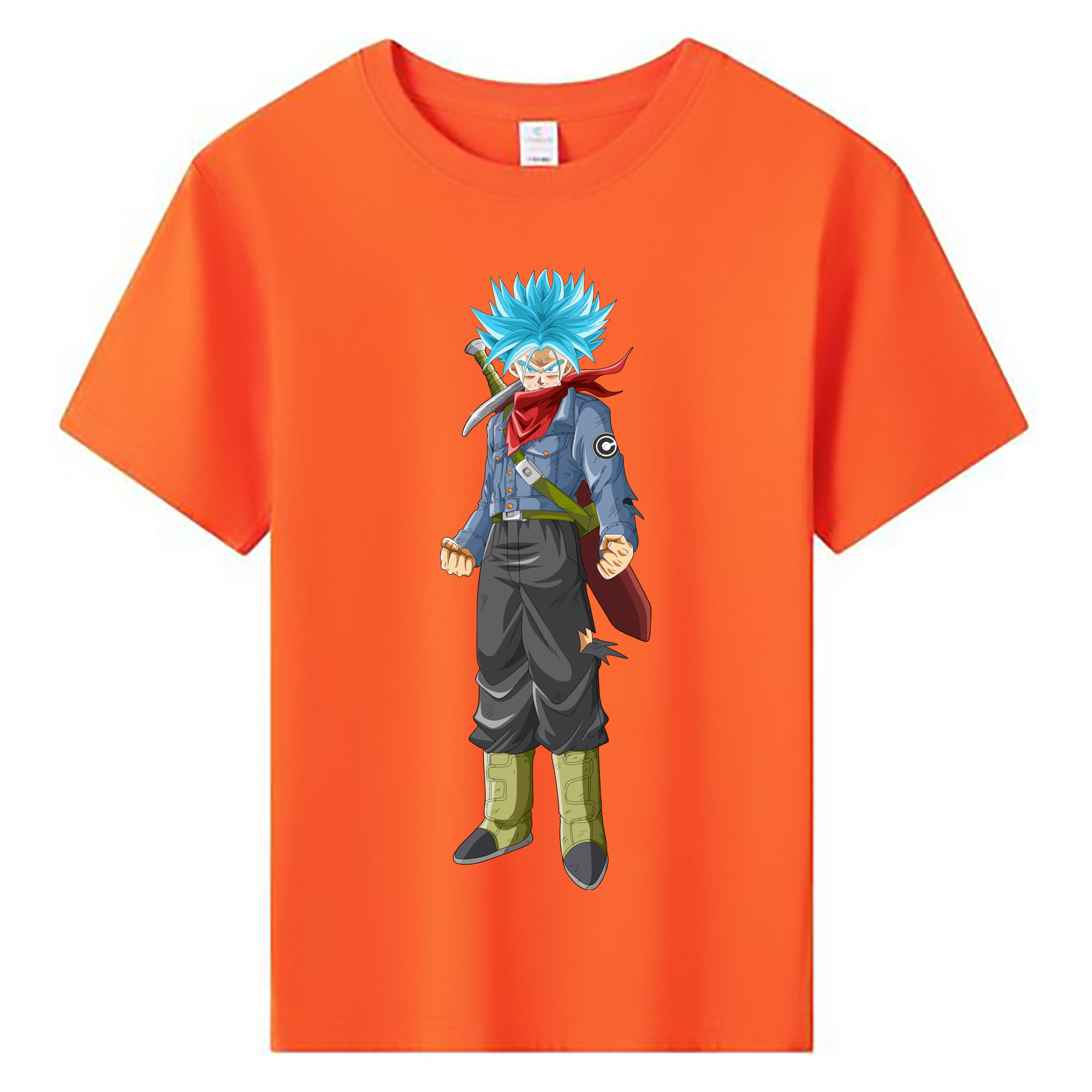 （画像用） ドラゴンボール トランクス（Torankusu）DRAGON BALL Trunks 綿100％キッズTシャツ（フロントプリント）
