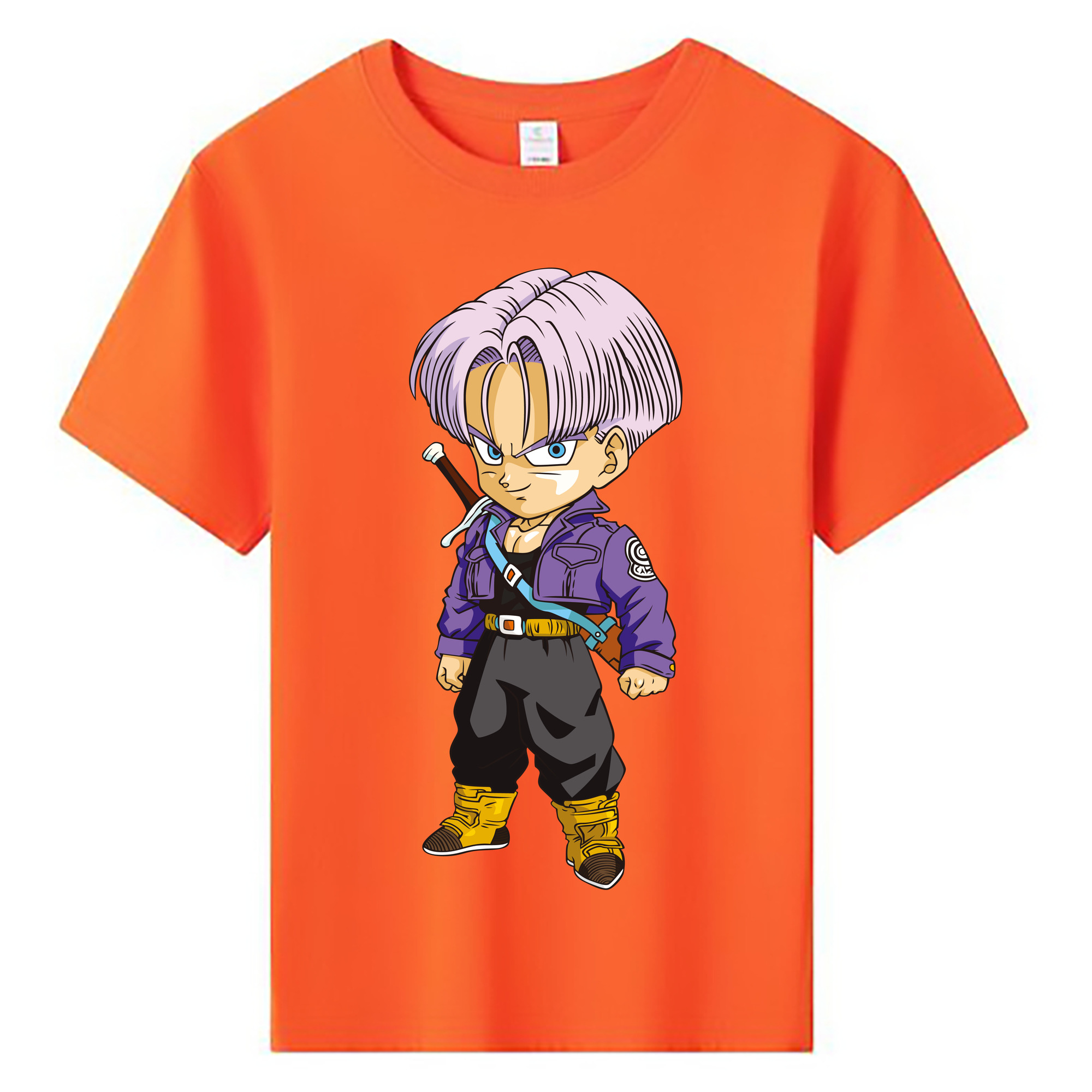 （画像用） ドラゴンボール トランクス（Torankusu）DRAGON BALL Trunks 綿100％キッズTシャツ（フロントプリント）