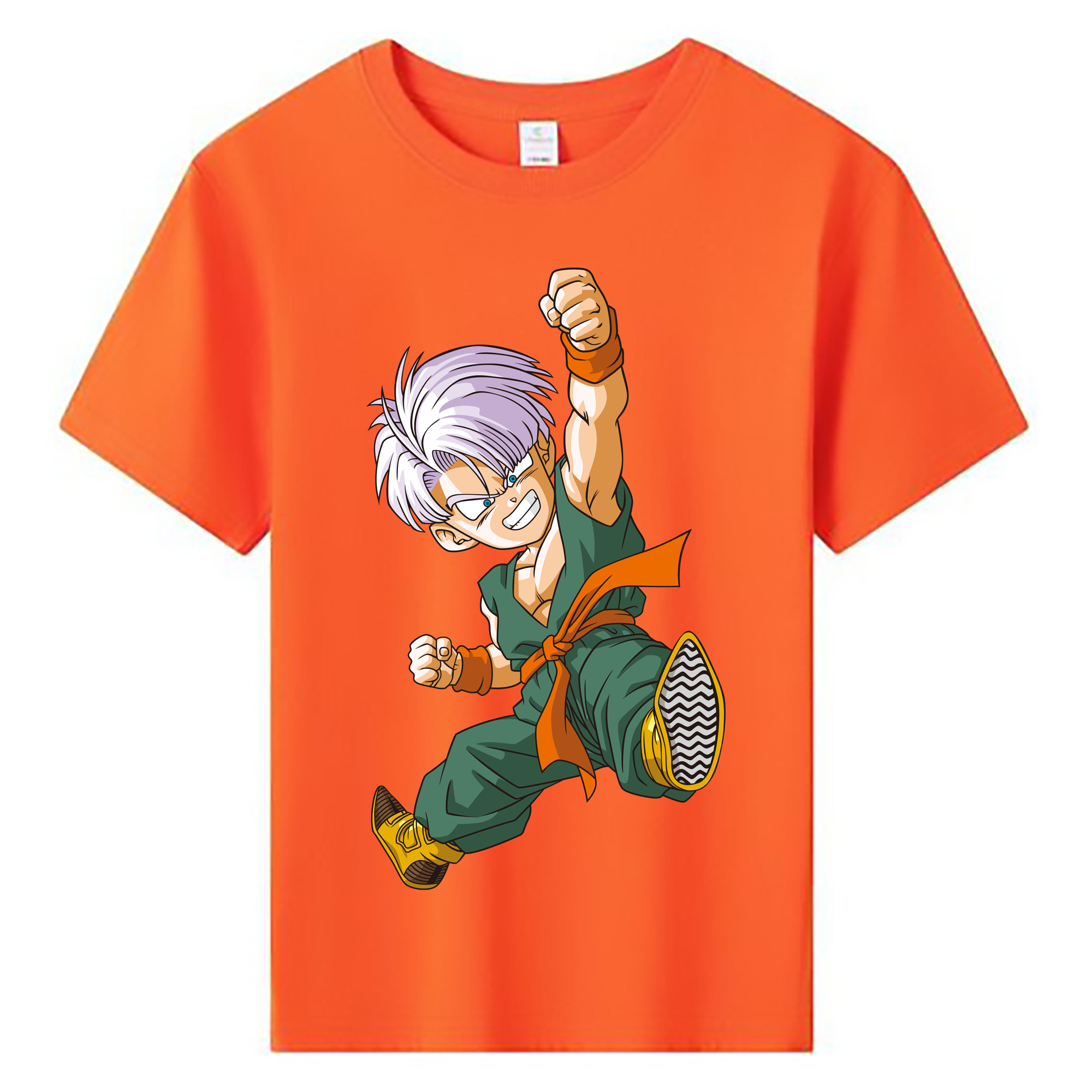 （画像用） ドラゴンボール トランクス（Torankusu）DRAGON BALL Trunks 綿100％キッズTシャツ（フロントプリント）