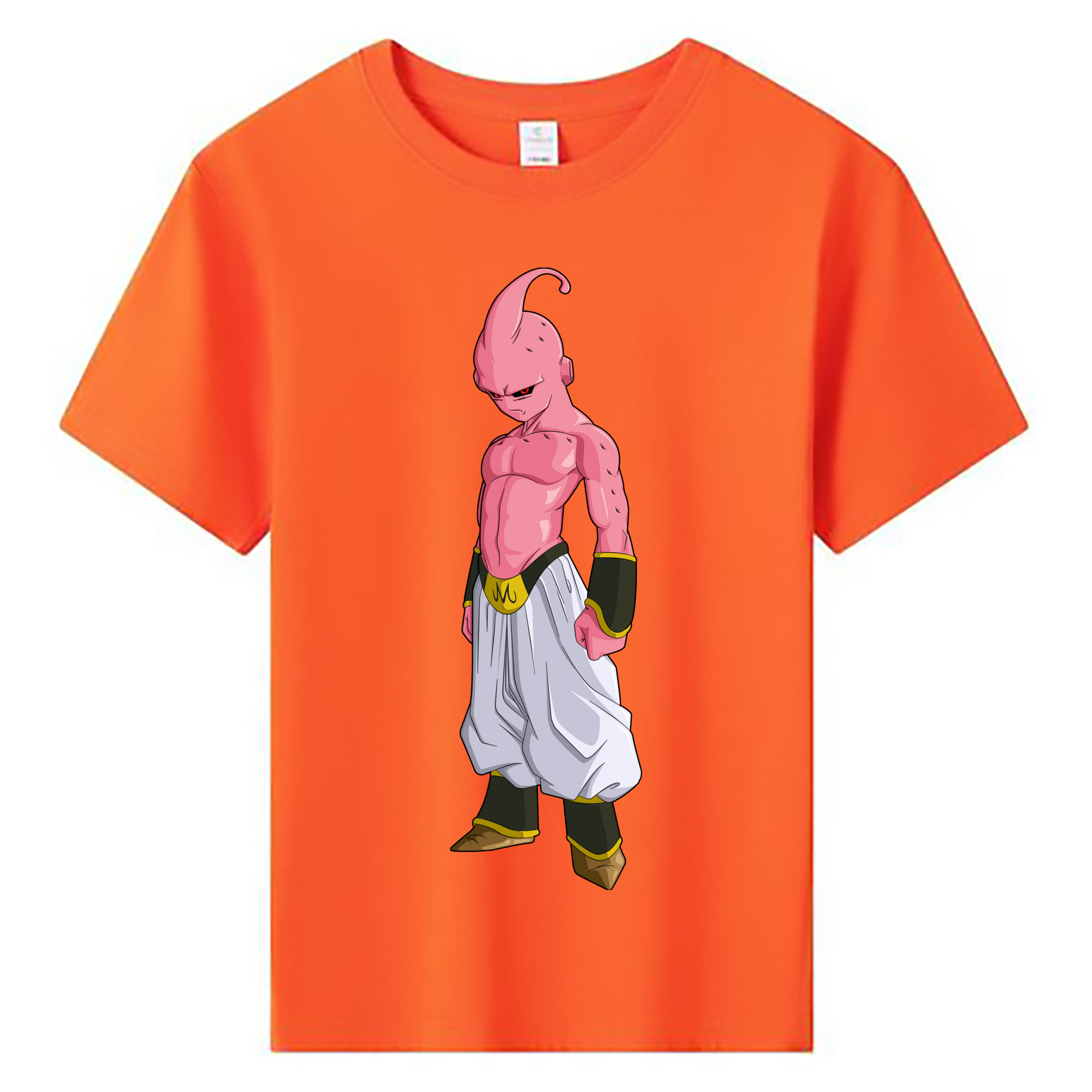 （画像用） ドラゴンボール 魔人ブウ DRAGON BALL Majin Buu 綿100％キッズTシャツ（フロントプリント）