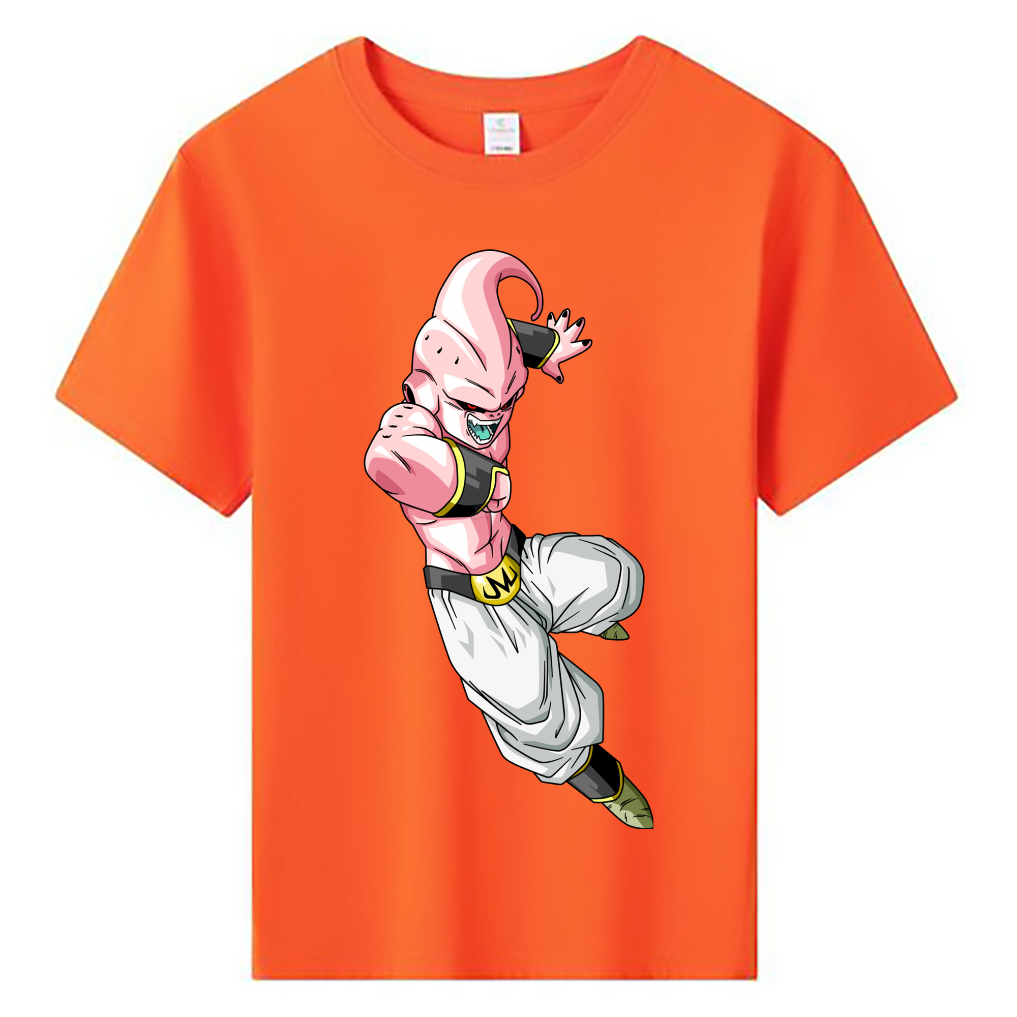 （画像用） ドラゴンボール 魔人ブウ DRAGON BALL Majin Buu 綿100％キッズTシャツ（フロントプリント）