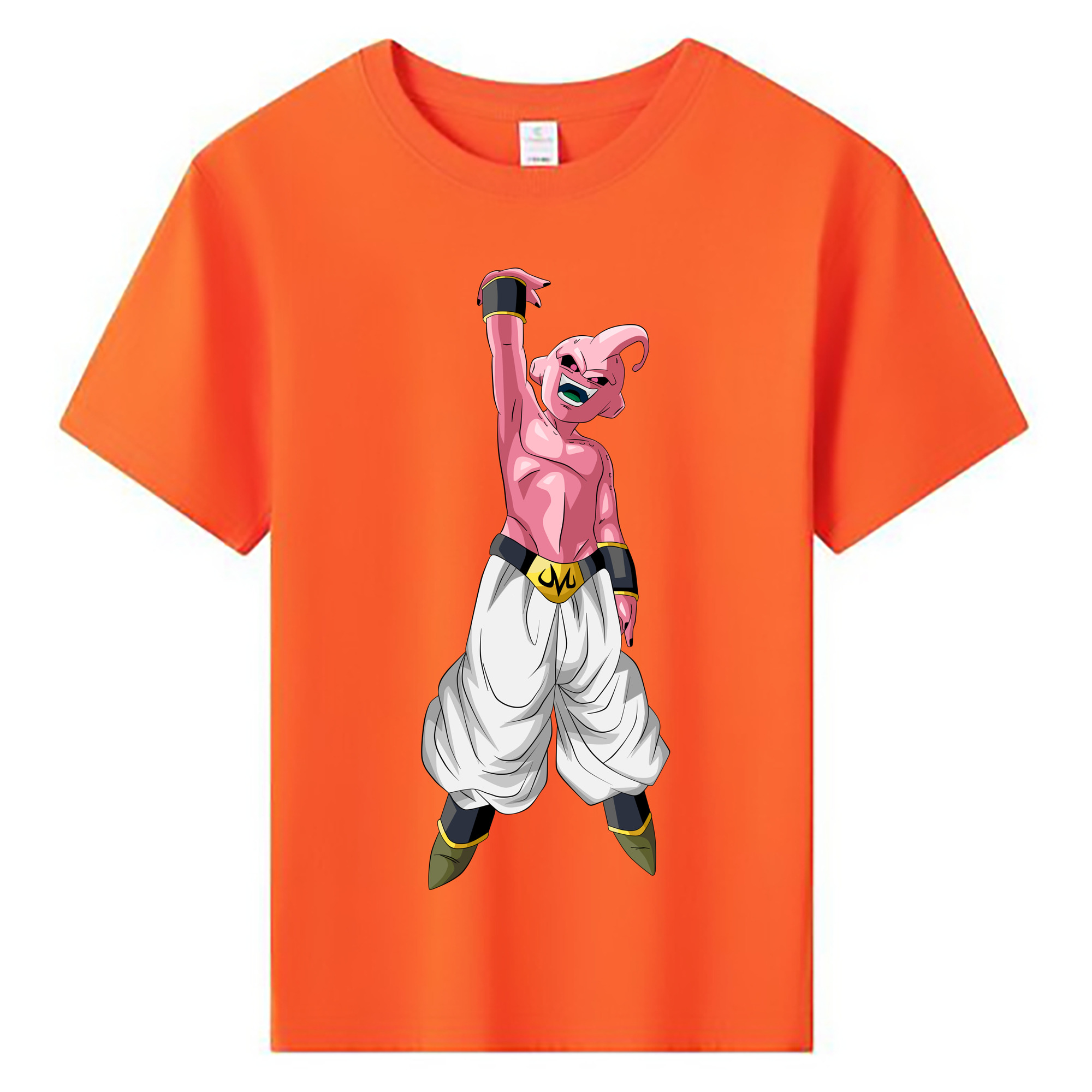 （画像用） ドラゴンボール 魔人ブウ DRAGON BALL Majin Buu 綿100％キッズTシャツ（フロントプリント）