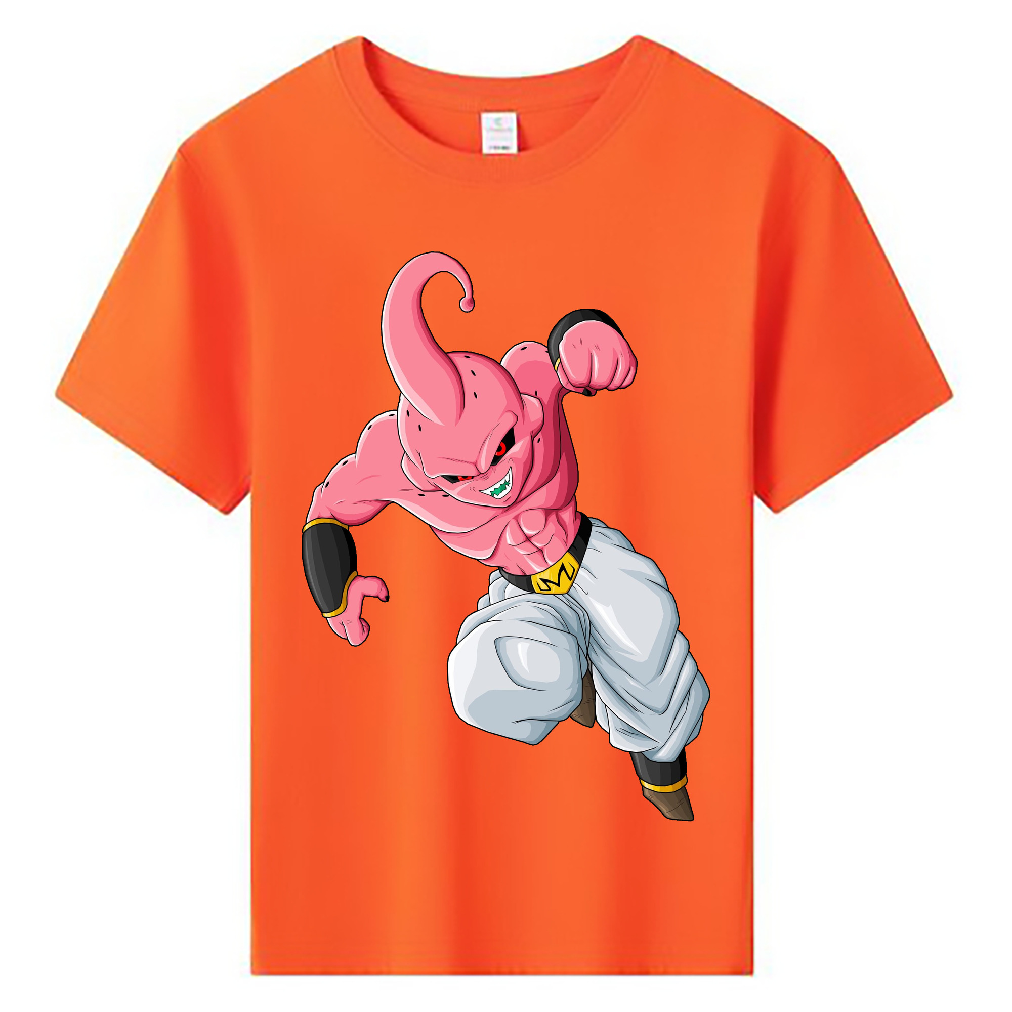 （画像用） ドラゴンボール 魔人ブウ DRAGON BALL Majin Buu 綿100％キッズTシャツ（フロントプリント）