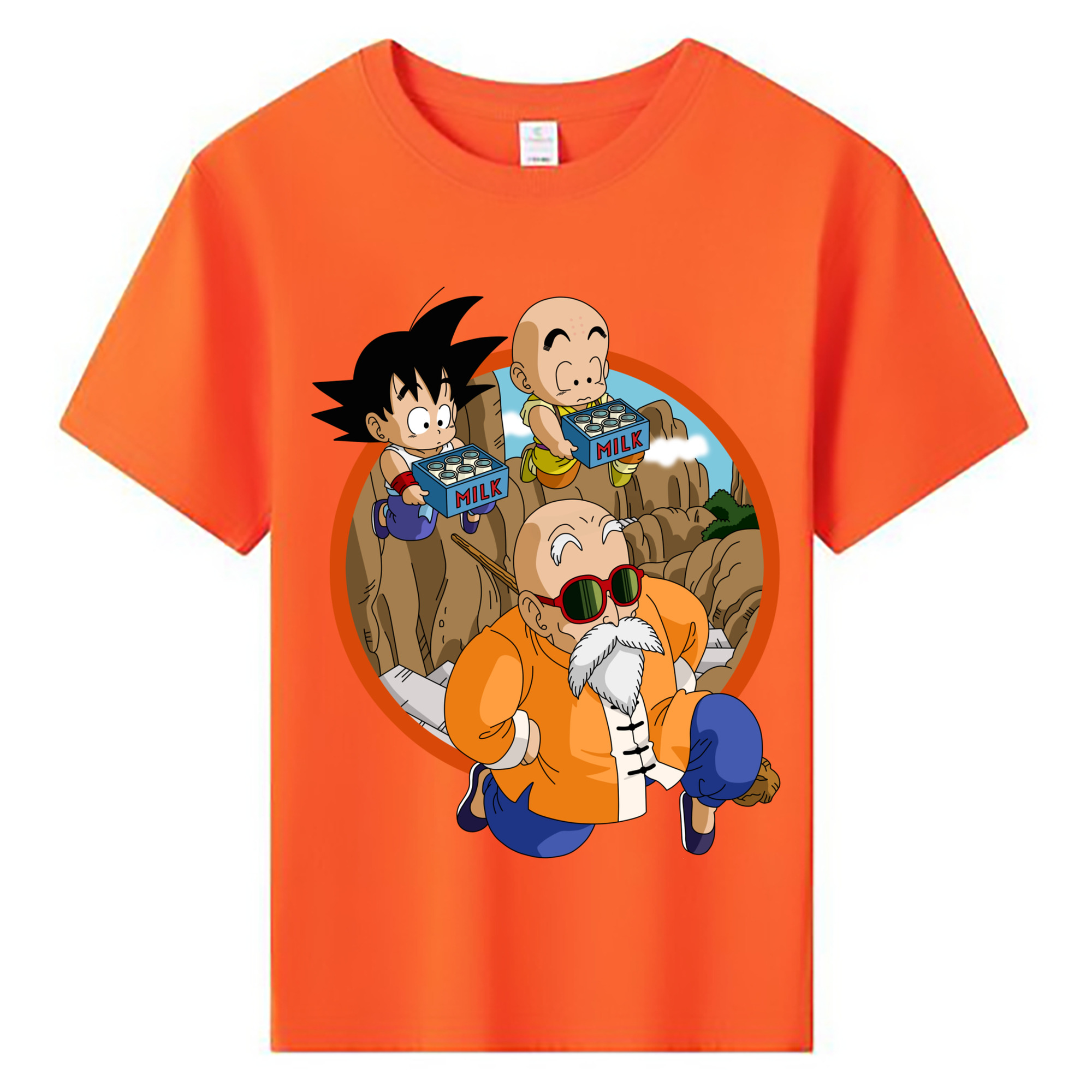 （画像用） ドラゴンボール 亀仙人（かめせんにん） DRAGON BALL Master Roshi Kame Sennin 綿100％キッズTシャツ（フロントプリント）