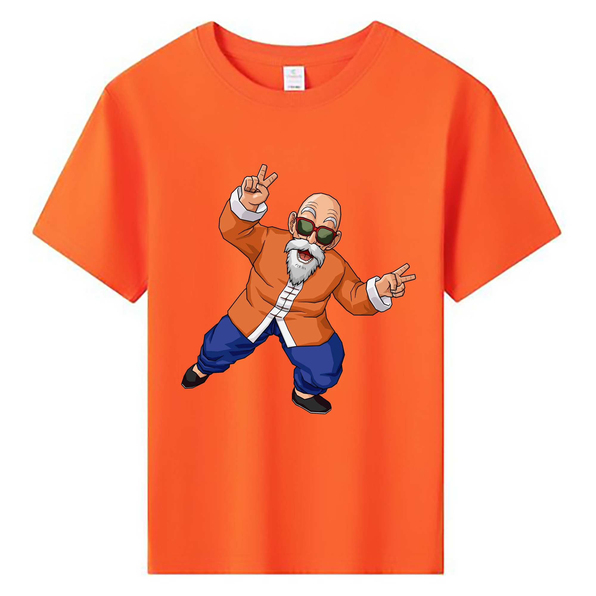 （画像用） ドラゴンボール 亀仙人（かめせんにん） DRAGON BALL Master Roshi Kame Sennin 綿100％キッズTシャツ（フロントプリント）