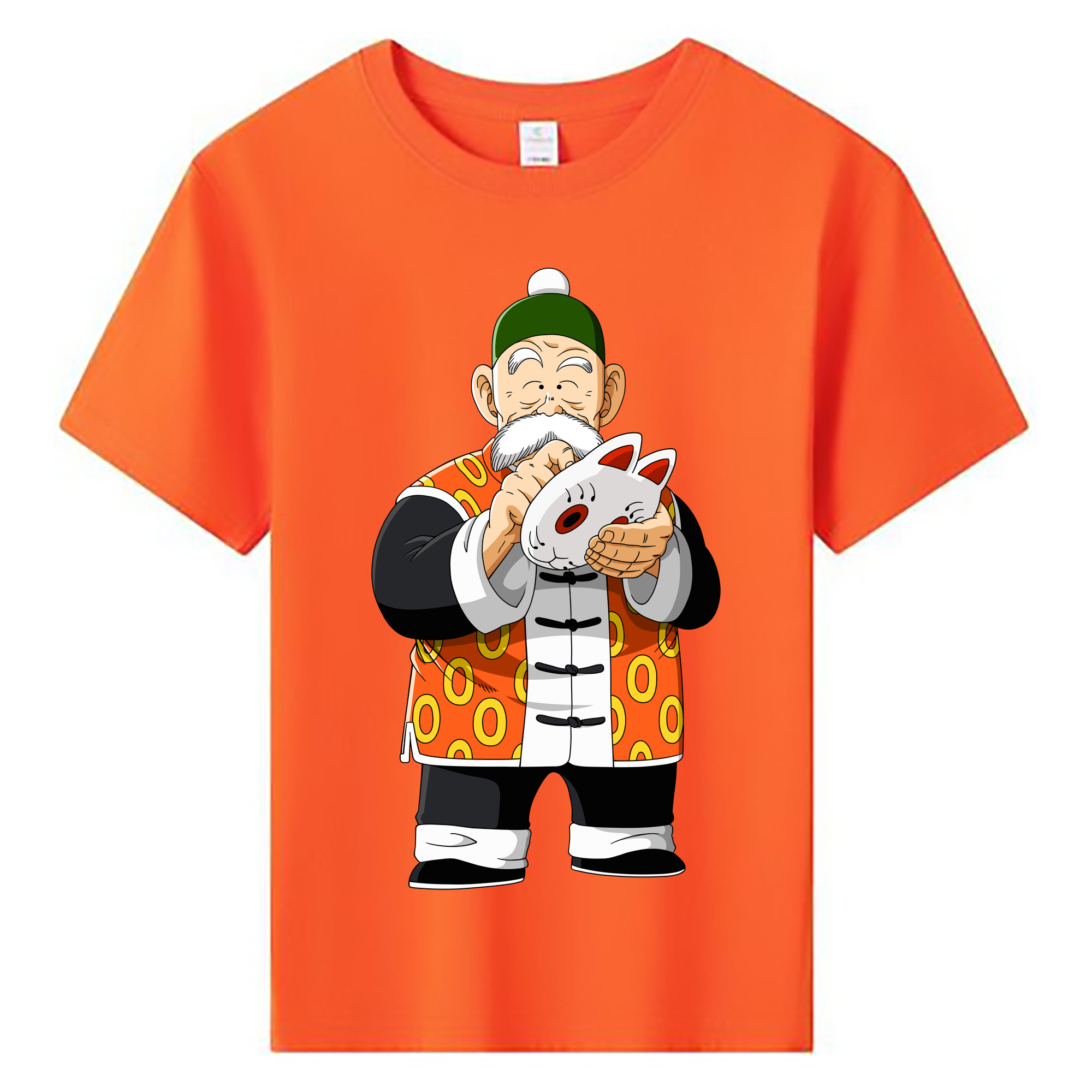 （画像用） ドラゴンボール 亀仙人（かめせんにん） DRAGON BALL Master Roshi Kame Sennin 綿100％キッズTシャツ（フロントプリント）