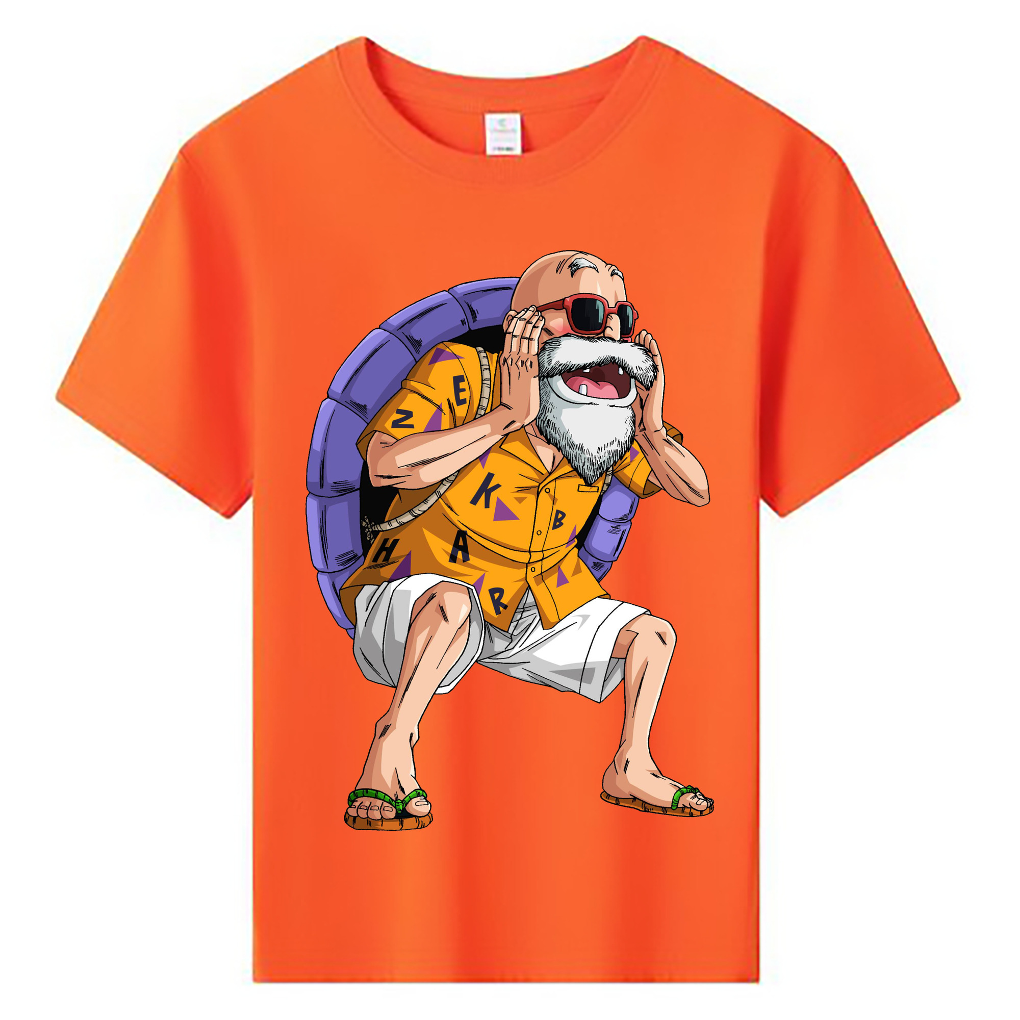 （画像用） ドラゴンボール 亀仙人（かめせんにん） DRAGON BALL Master Roshi Kame Sennin 綿100％キッズTシャツ（フロントプリント）