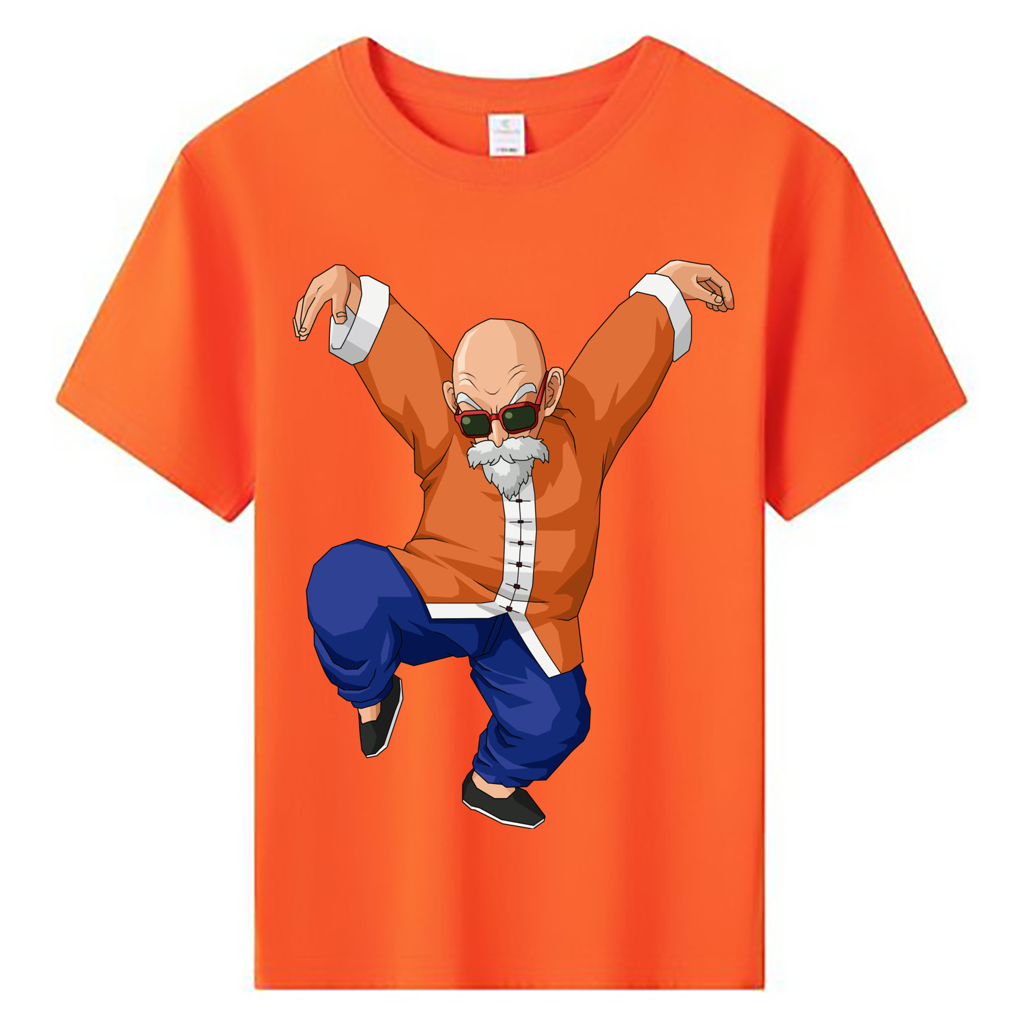 （画像用） ドラゴンボール 亀仙人（かめせんにん） DRAGON BALL Master Roshi Kame Sennin 綿100％キッズTシャツ（フロントプリント）