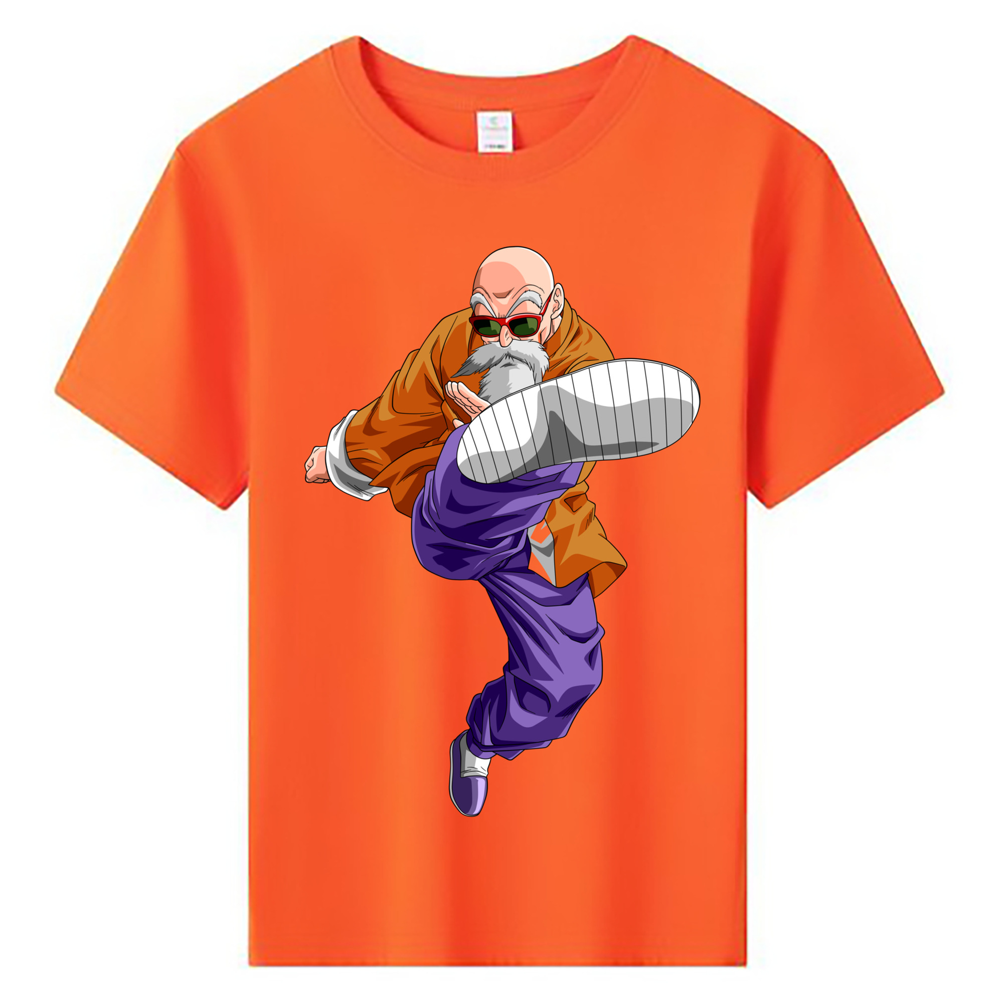 （画像用） ドラゴンボール 亀仙人（かめせんにん） DRAGON BALL Master Roshi Kame Sennin 綿100％キッズTシャツ（フロントプリント）