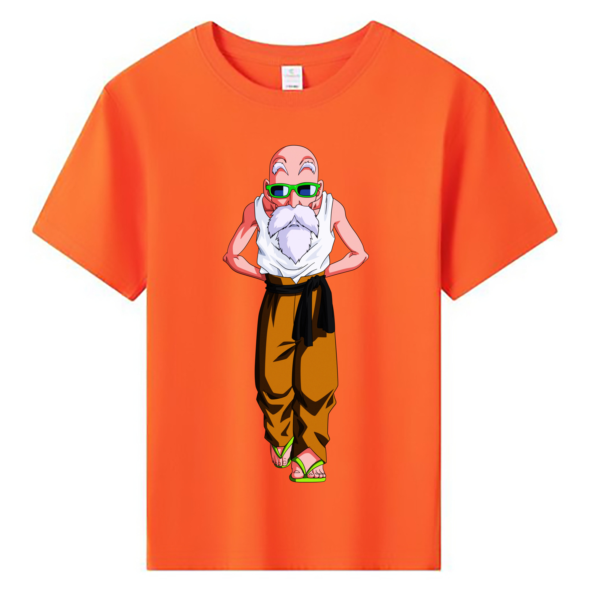 （画像用） ドラゴンボール 亀仙人（かめせんにん） DRAGON BALL Master Roshi Kame Sennin 綿100％キッズTシャツ（フロントプリント）