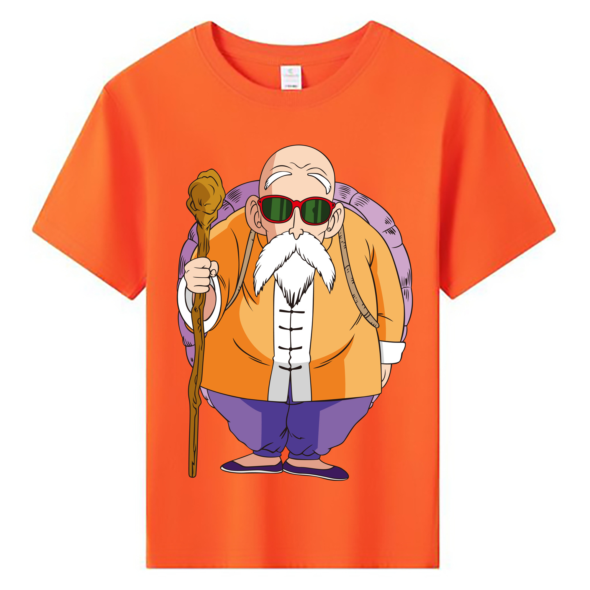（画像用） ドラゴンボール 亀仙人（かめせんにん） DRAGON BALL Master Roshi Kame Sennin 綿100％キッズTシャツ（フロントプリント）