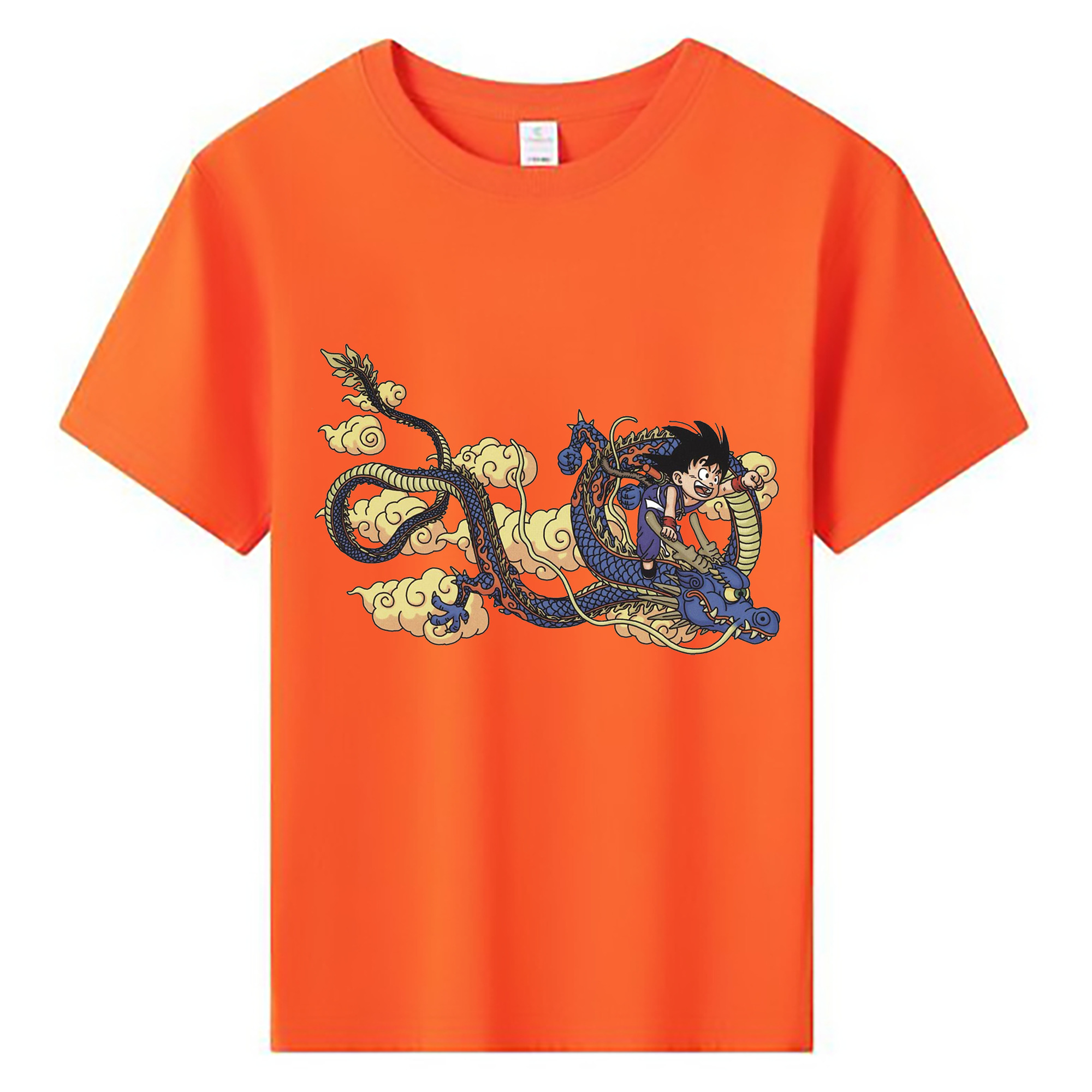 （画像用） ドラゴンボール 神龍 シェンロン DRAGON BALL Shenron 綿100％キッズTシャツ（フロントプリント）