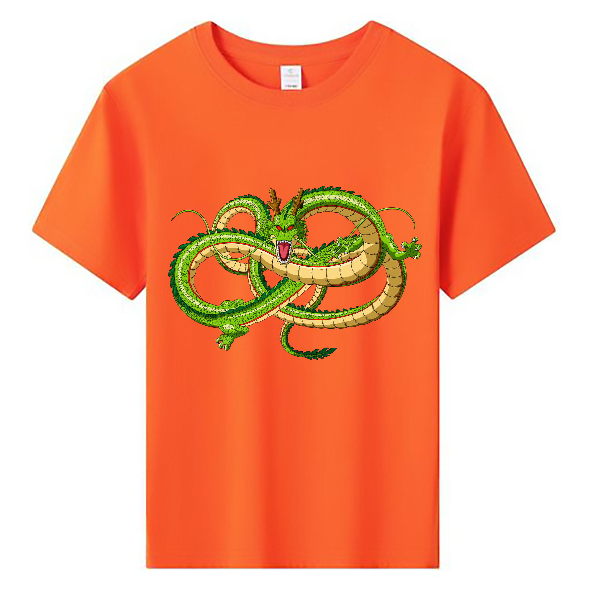 （画像用） ドラゴンボール 神龍 シェンロン DRAGON BALL Shenron 綿100％キッズTシャツ（フロントプリント）