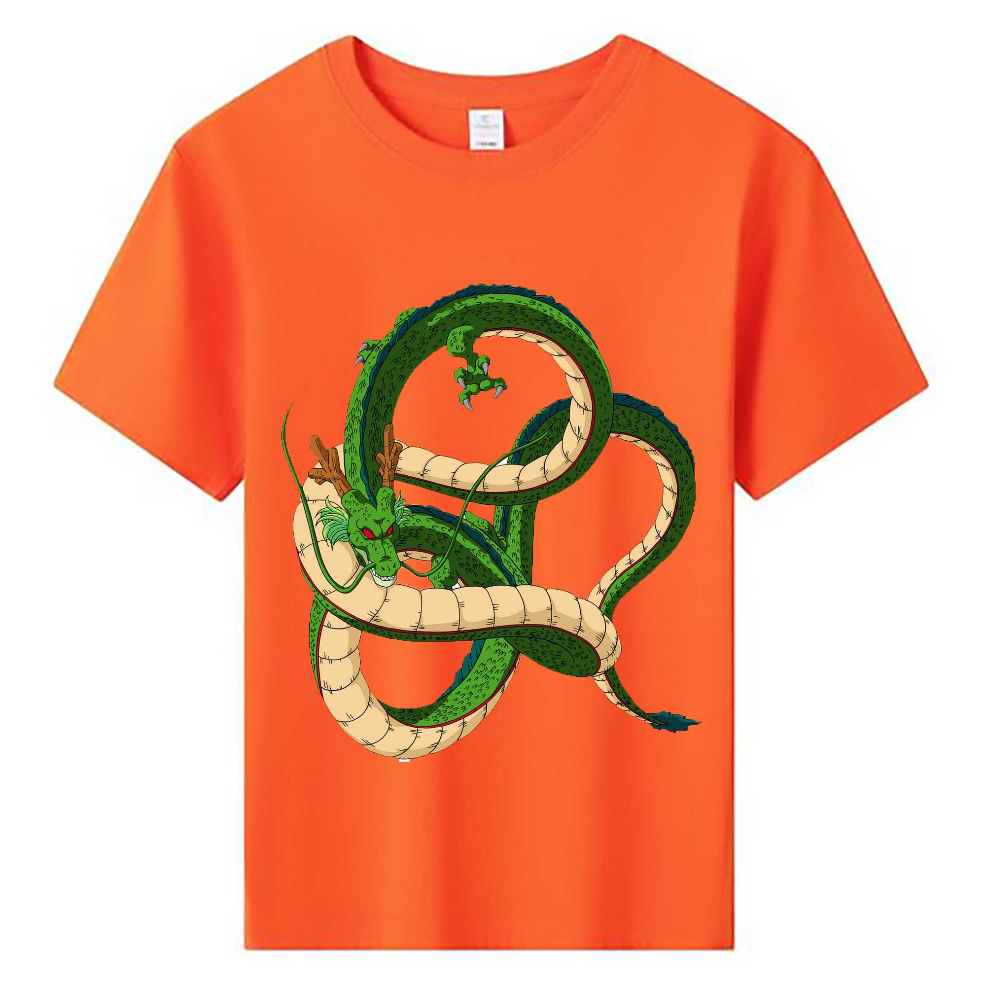 （画像用） ドラゴンボール 神龍 シェンロン DRAGON BALL Shenron 綿100％キッズTシャツ（フロントプリント）