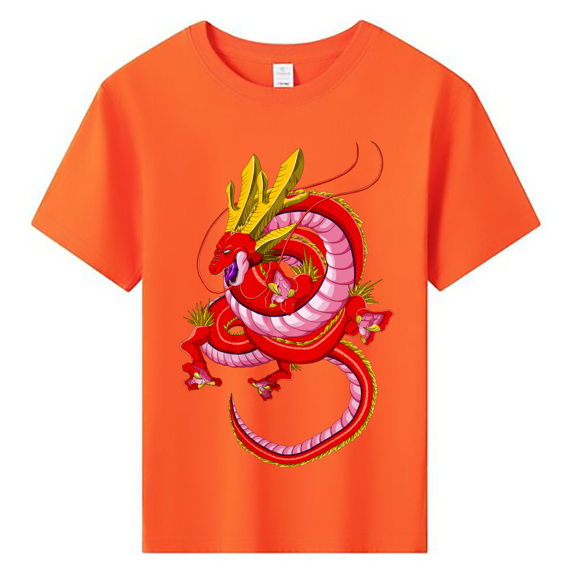 （画像用） ドラゴンボール 神龍 シェンロン DRAGON BALL Shenron 綿100％キッズTシャツ（フロントプリント）