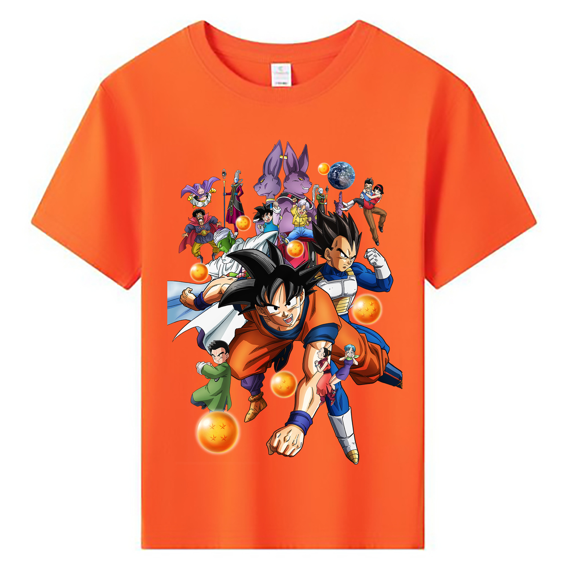 （画像用） ドラゴンボール DRAGON BALL 綿100％キッズTシャツ（フロントプリント）