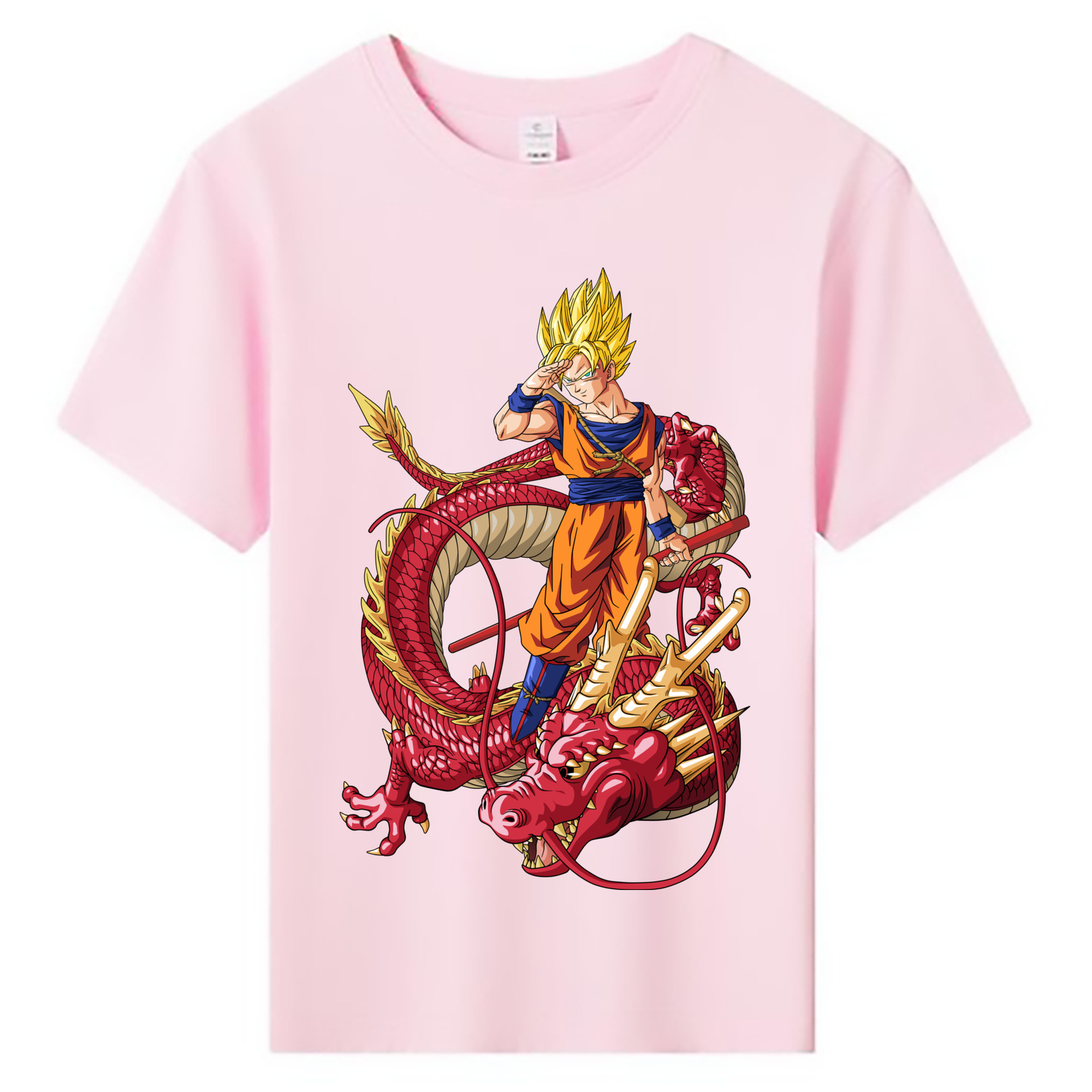 （画像用） ドラゴンボール 孫悟空（そん ごくう）Son Goku カカロット DRAGON BALL Kakarotto 綿100％キッズTシャツ（フロントプリント）