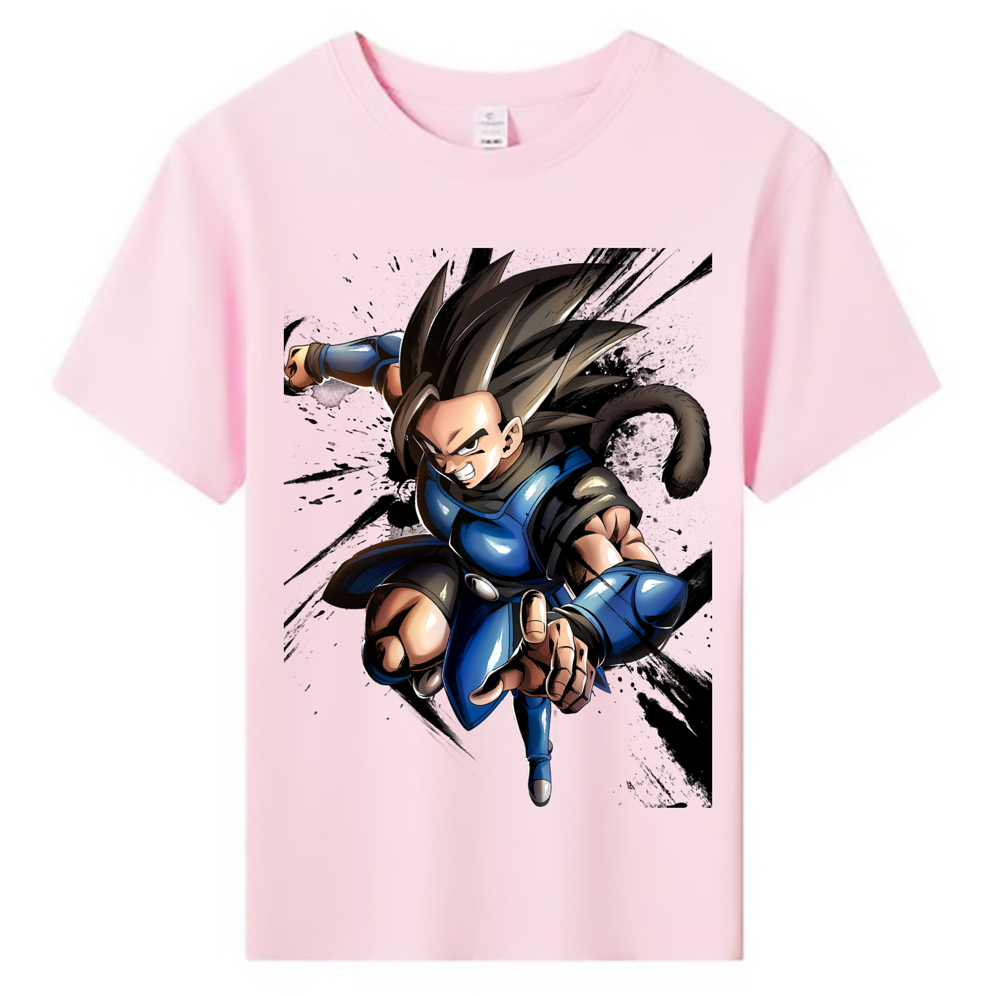 ドラゴンボール ベジータ四世（Bejīta Yonsei）DRAGON BALL Vegeta IV 綿100％キッズTシャツ（フロントプリント）