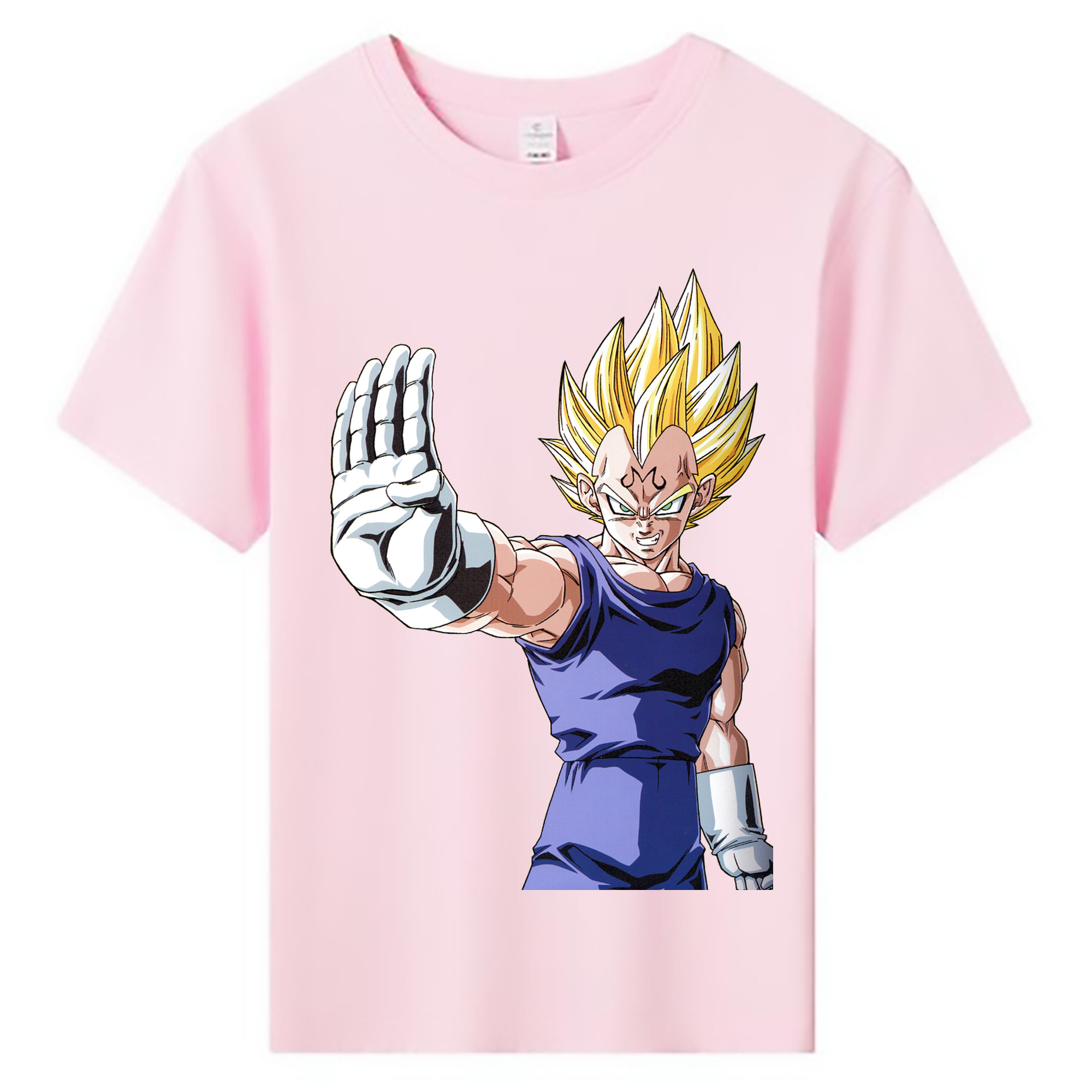 （画像用） ドラゴンボール ベジータ四世（Bejīta Yonsei）DRAGON BALL Vegeta IV 綿100％キッズTシャツ（フロントプリント）