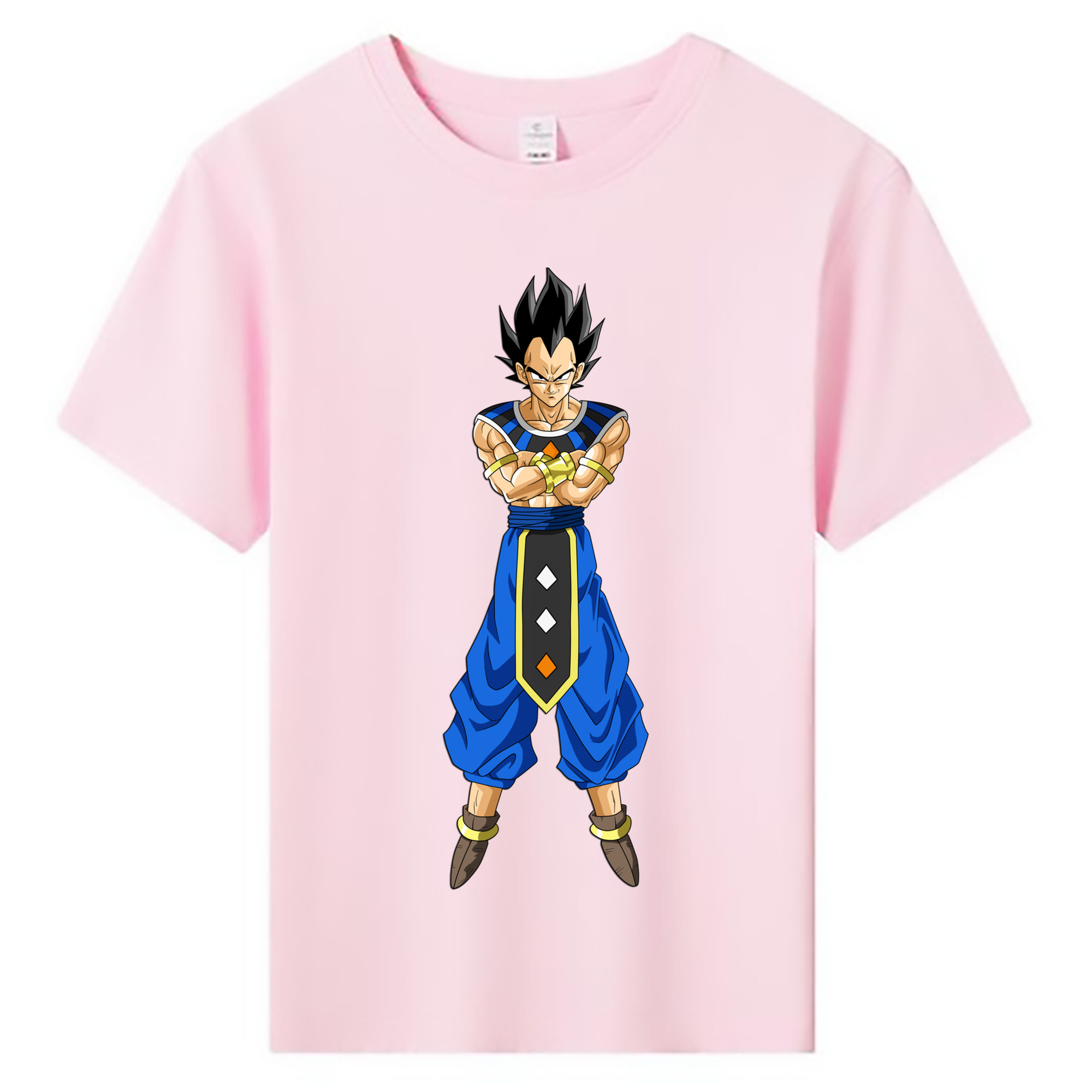 （画像用） ドラゴンボール ベジータ四世（Bejīta Yonsei）DRAGON BALL Vegeta IV 綿100％キッズTシャツ（フロントプリント）