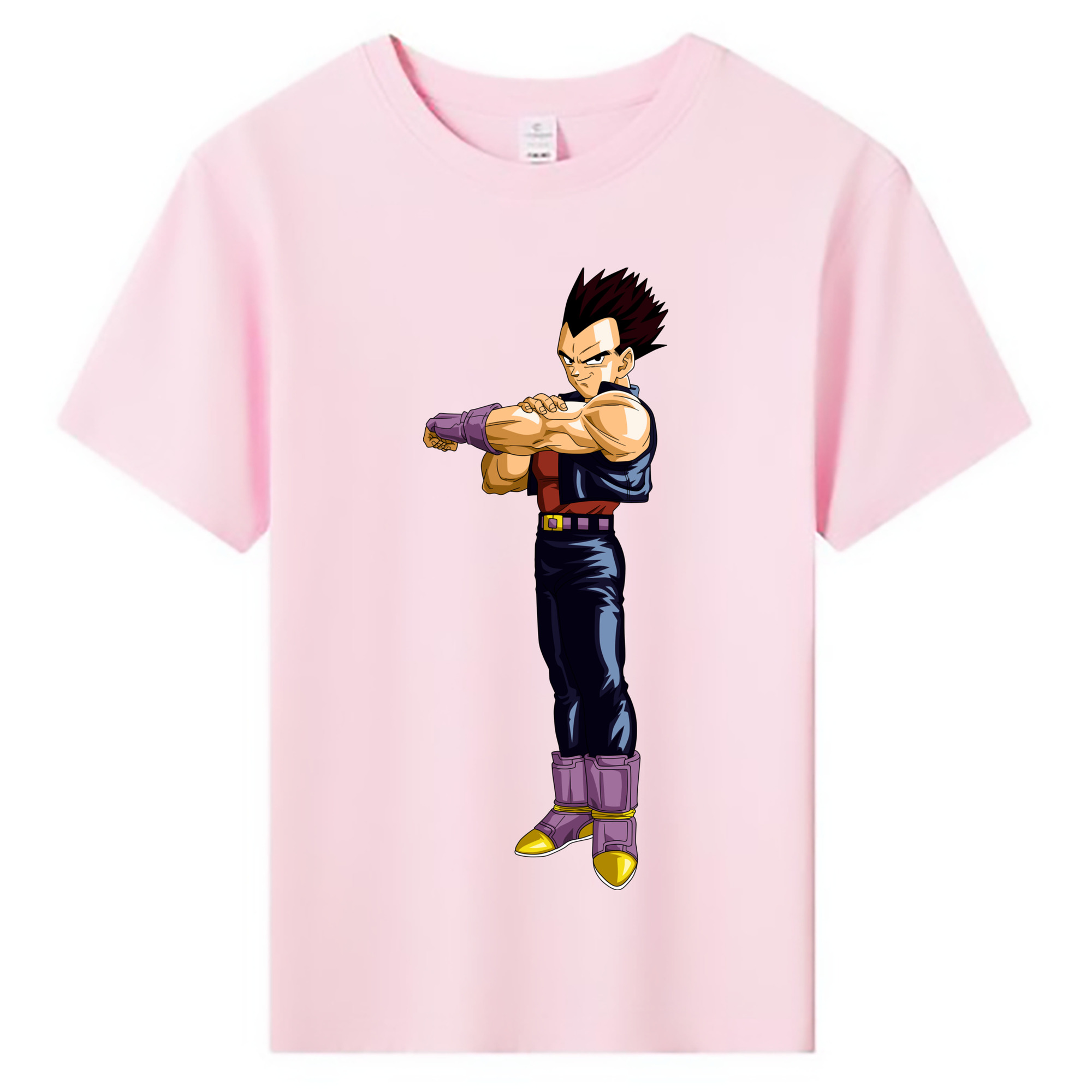 （画像用） ドラゴンボール ベジータ四世（Bejīta Yonsei）DRAGON BALL Vegeta IV 綿100％キッズTシャツ（フロントプリント）