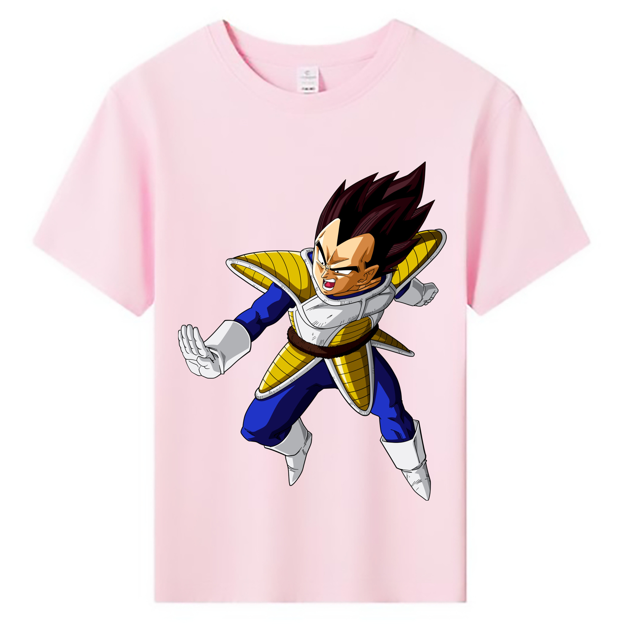 （画像用） ドラゴンボール ベジータ四世（Bejīta Yonsei）DRAGON BALL Vegeta IV 綿100％キッズTシャツ（フロントプリント）