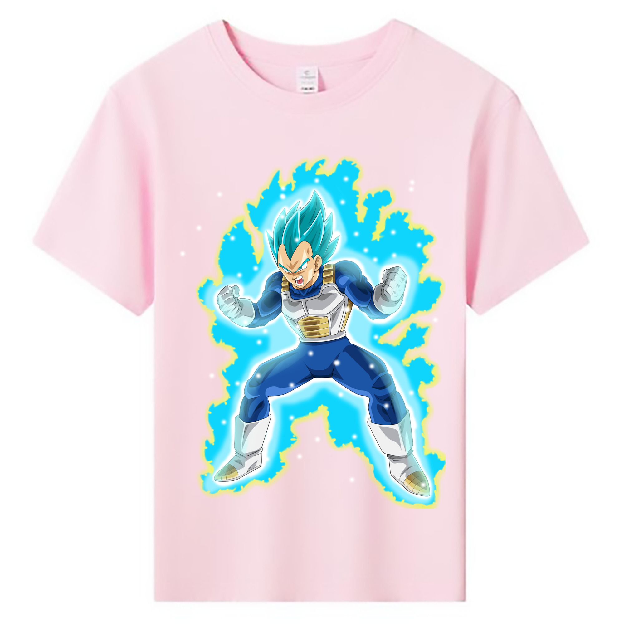 （画像用） ドラゴンボール ベジータ四世（Bejīta Yonsei）DRAGON BALL Vegeta IV 綿100％キッズTシャツ（フロントプリント）