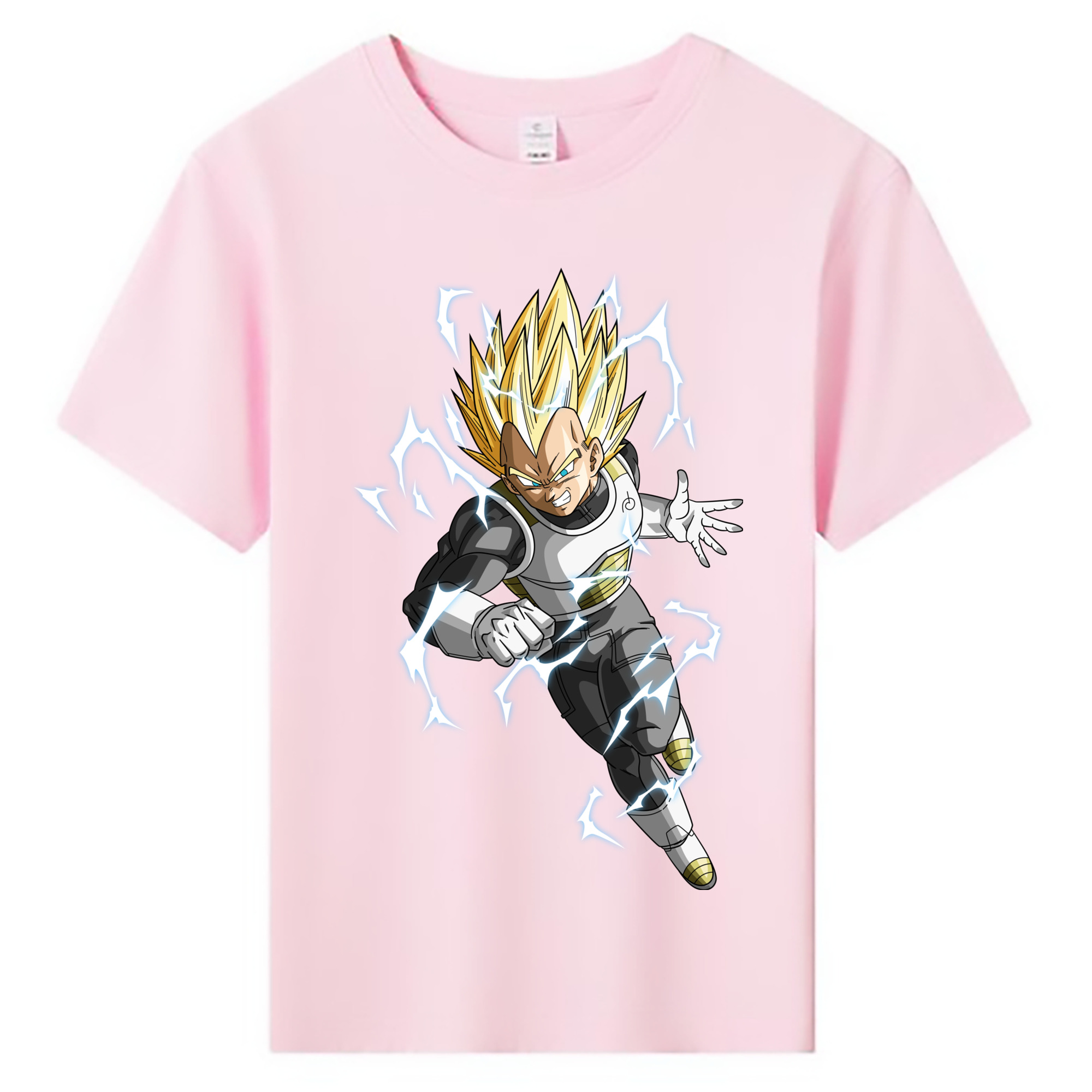 （画像用） ドラゴンボール ベジータ四世（Bejīta Yonsei）DRAGON BALL Vegeta IV 綿100％キッズTシャツ（フロントプリント）