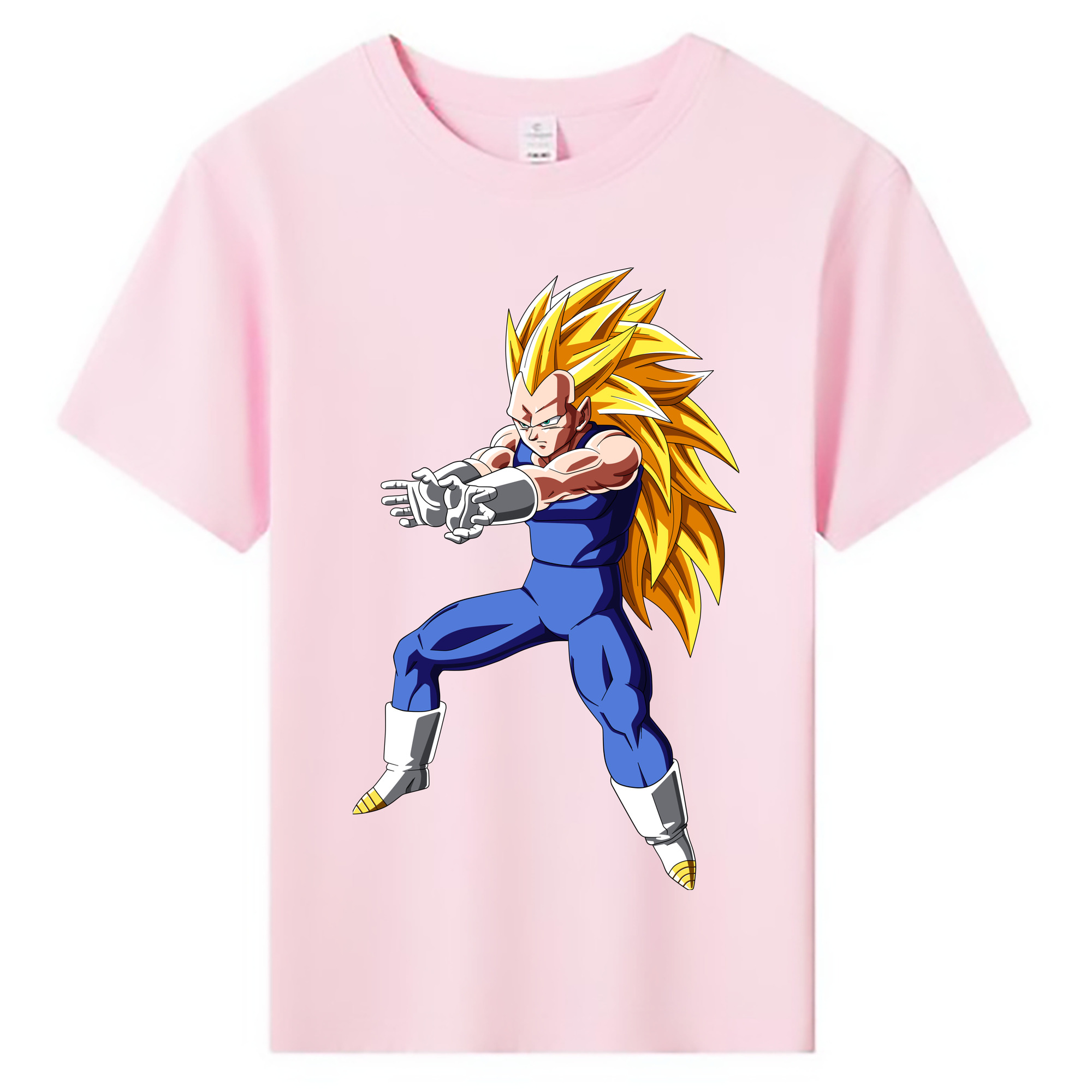 （画像用） ドラゴンボール ベジータ四世（Bejīta Yonsei）DRAGON BALL Vegeta IV 綿100％キッズTシャツ（フロントプリント）