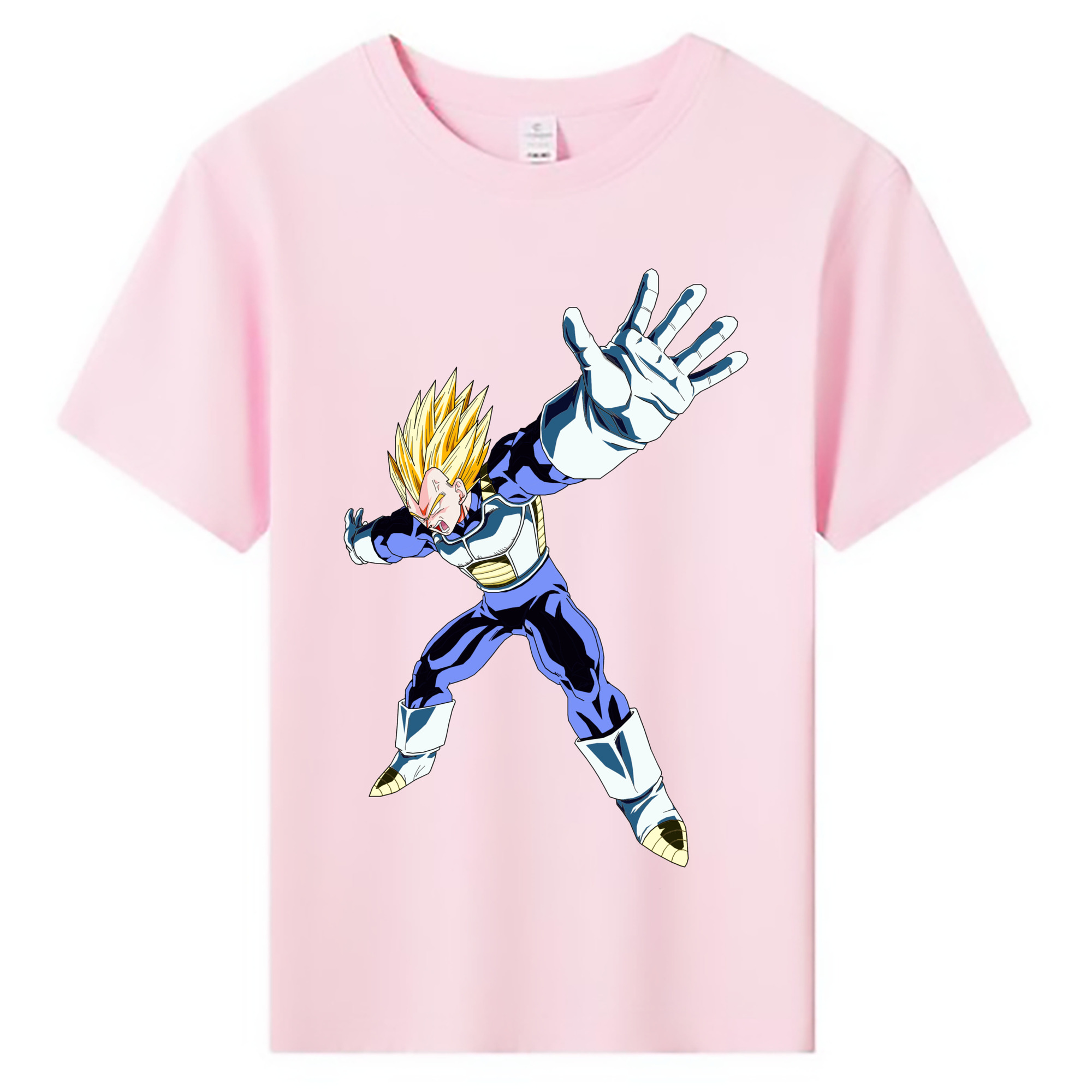 （画像用） ドラゴンボール ベジータ四世（Bejīta Yonsei）DRAGON BALL Vegeta IV 綿100％キッズTシャツ（フロントプリント）