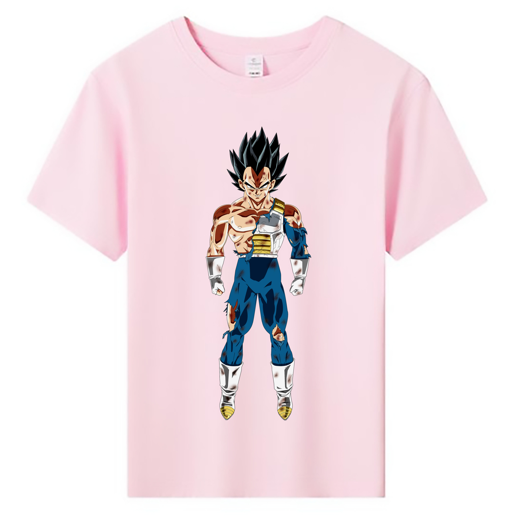 （画像用） ドラゴンボール ベジータ四世（Bejīta Yonsei）DRAGON BALL Vegeta IV 綿100％キッズTシャツ（フロントプリント）