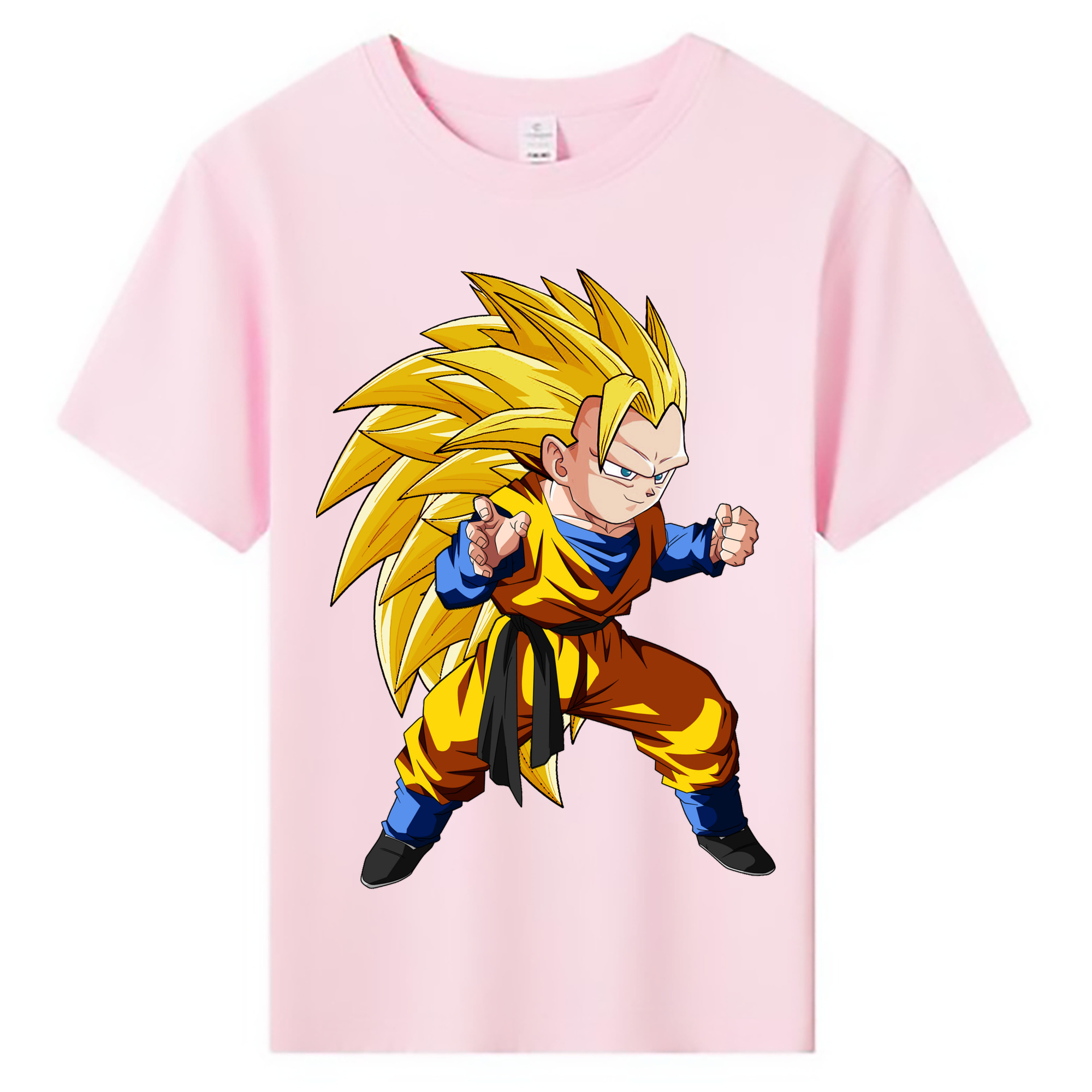 （画像用） ドラゴンボール ベジータ四世（Bejīta Yonsei）DRAGON BALL Vegeta IV 綿100％キッズTシャツ（フロントプリント）