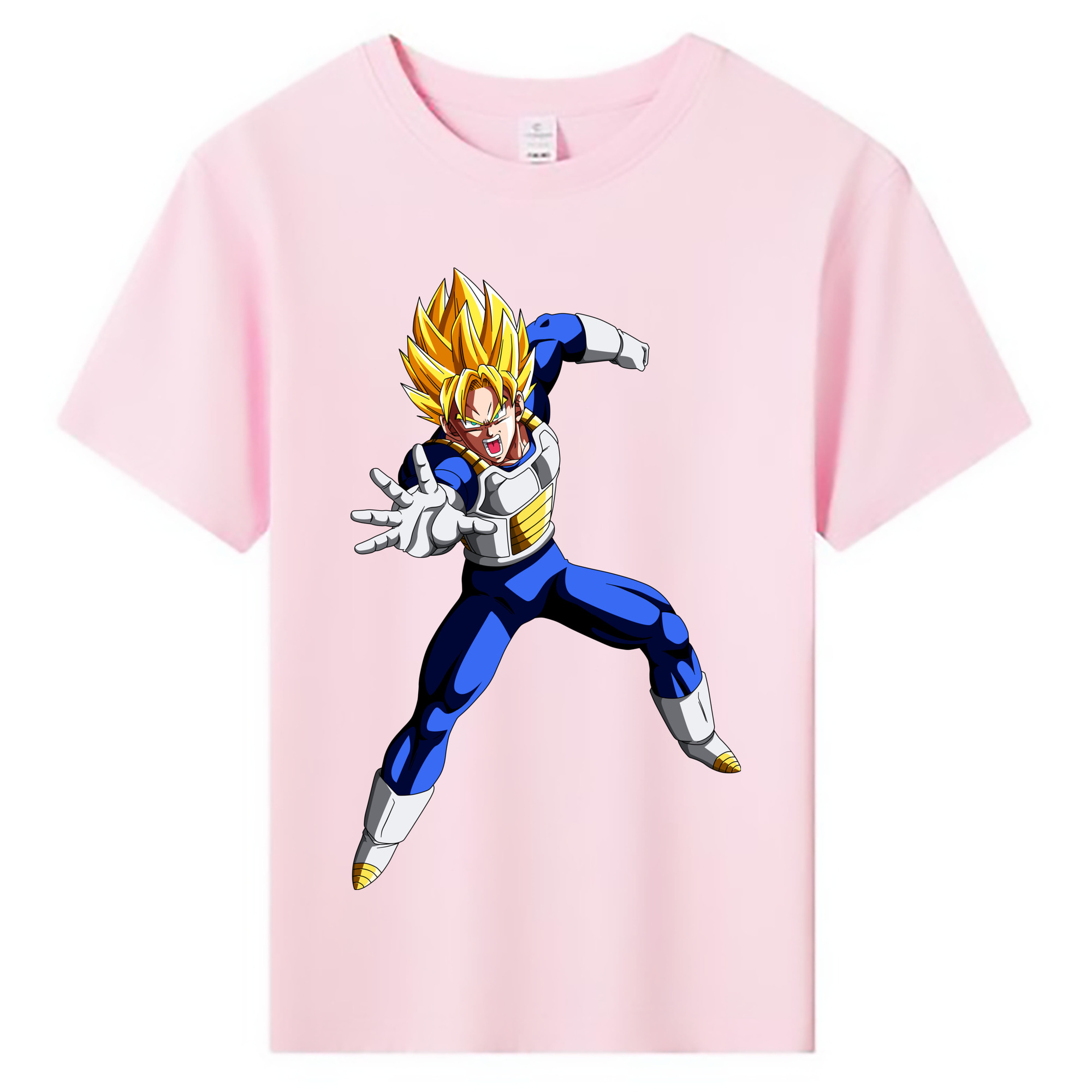 （画像用） ドラゴンボール ベジータ四世（Bejīta Yonsei）DRAGON BALL Vegeta IV 綿100％キッズTシャツ（フロントプリント）