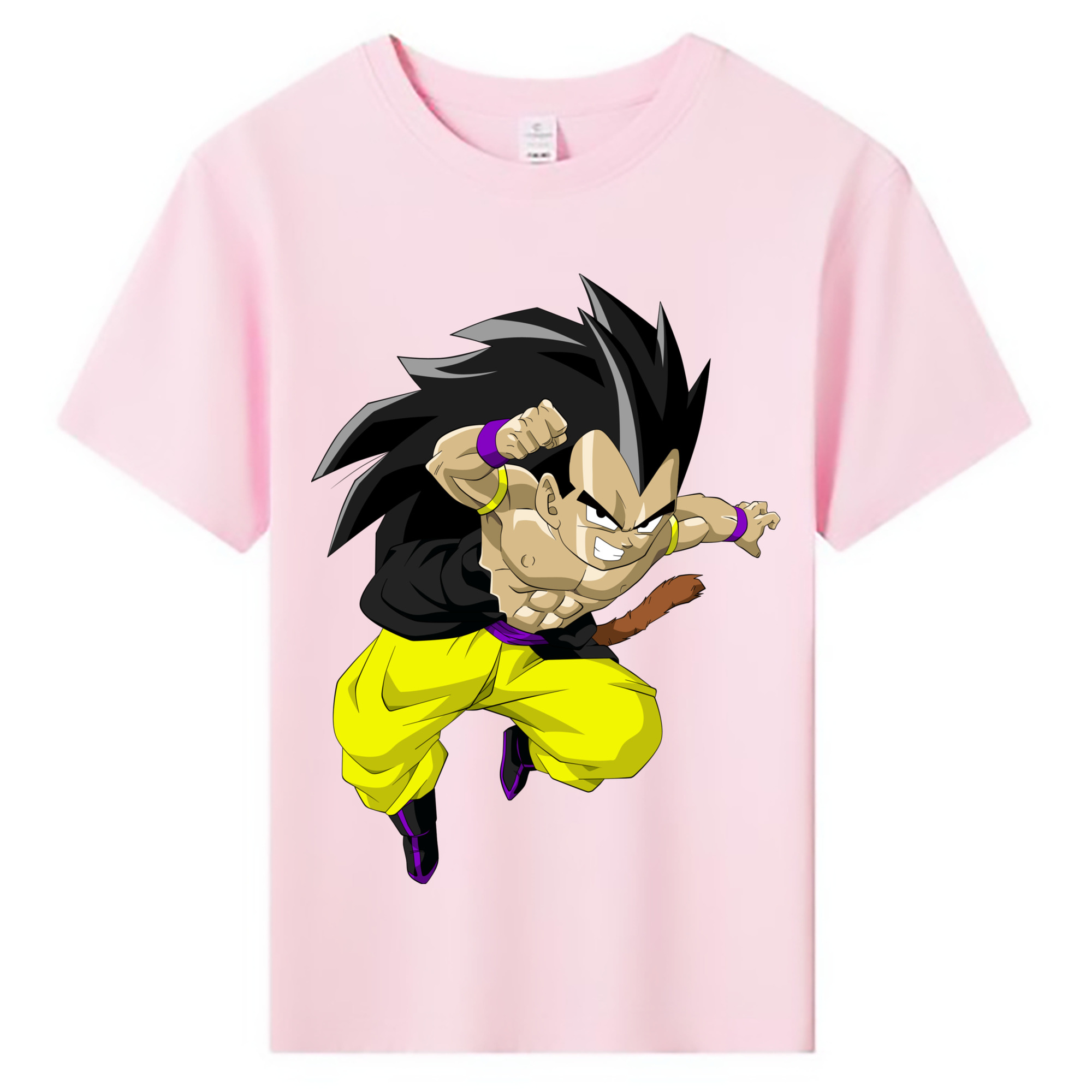 （画像用） ドラゴンボール ベジータ四世（Bejīta Yonsei）DRAGON BALL Vegeta IV 綿100％キッズTシャツ（フロントプリント）