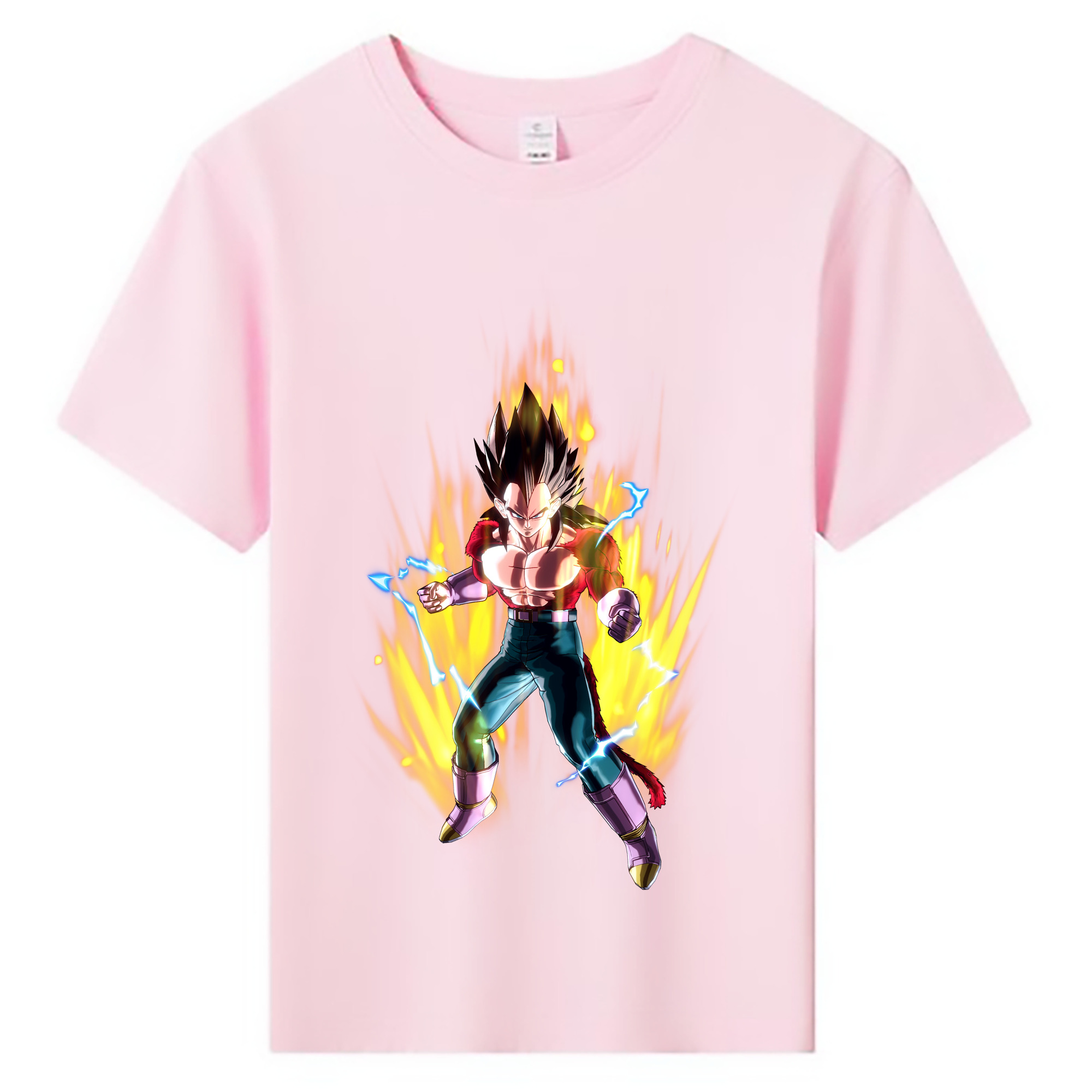 （画像用） ドラゴンボール ベジータ四世（Bejīta Yonsei）DRAGON BALL Vegeta IV 綿100％キッズTシャツ（フロントプリント）