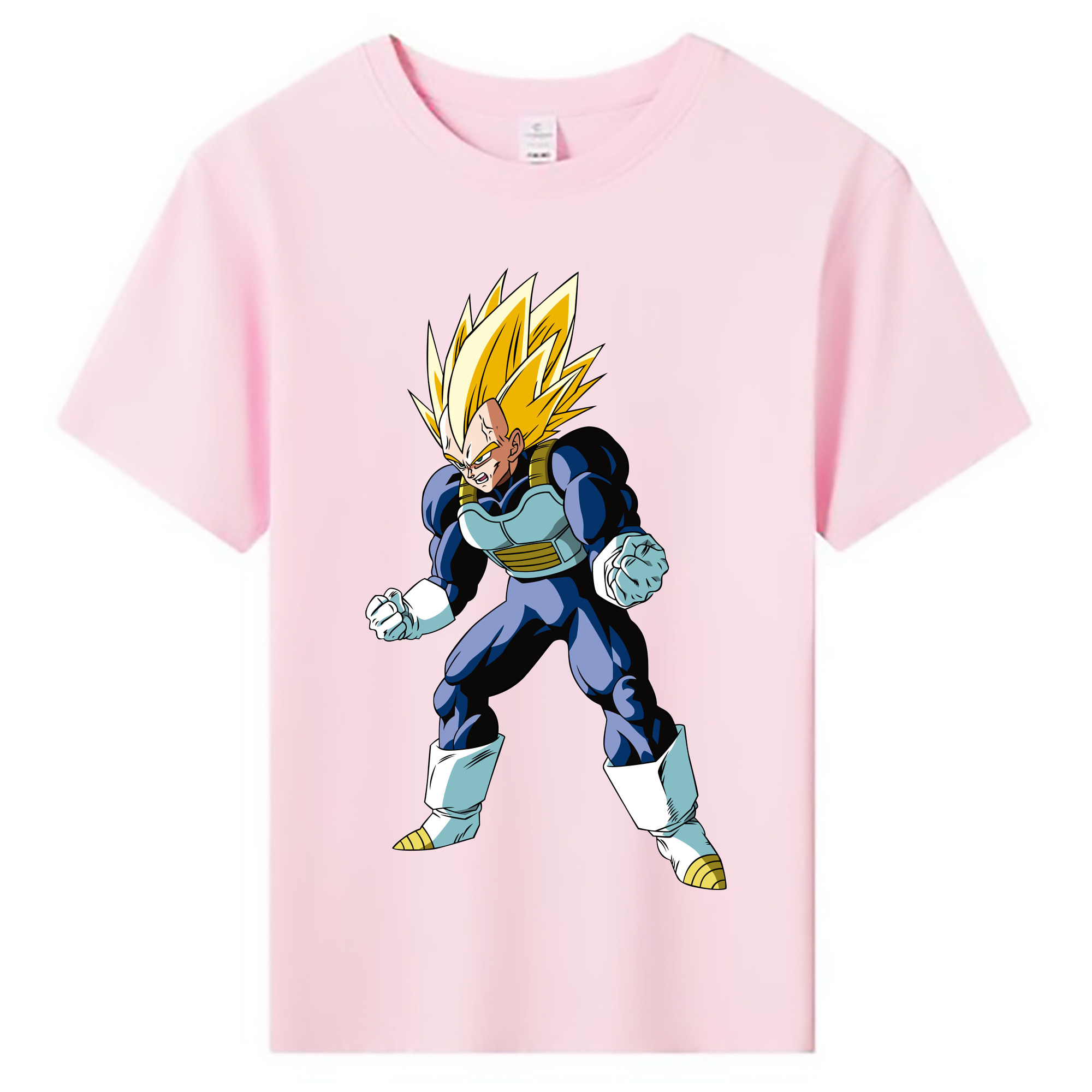 （画像用） ドラゴンボール ベジータ四世（Bejīta Yonsei）DRAGON BALL Vegeta IV 綿100％キッズTシャツ（フロントプリント）